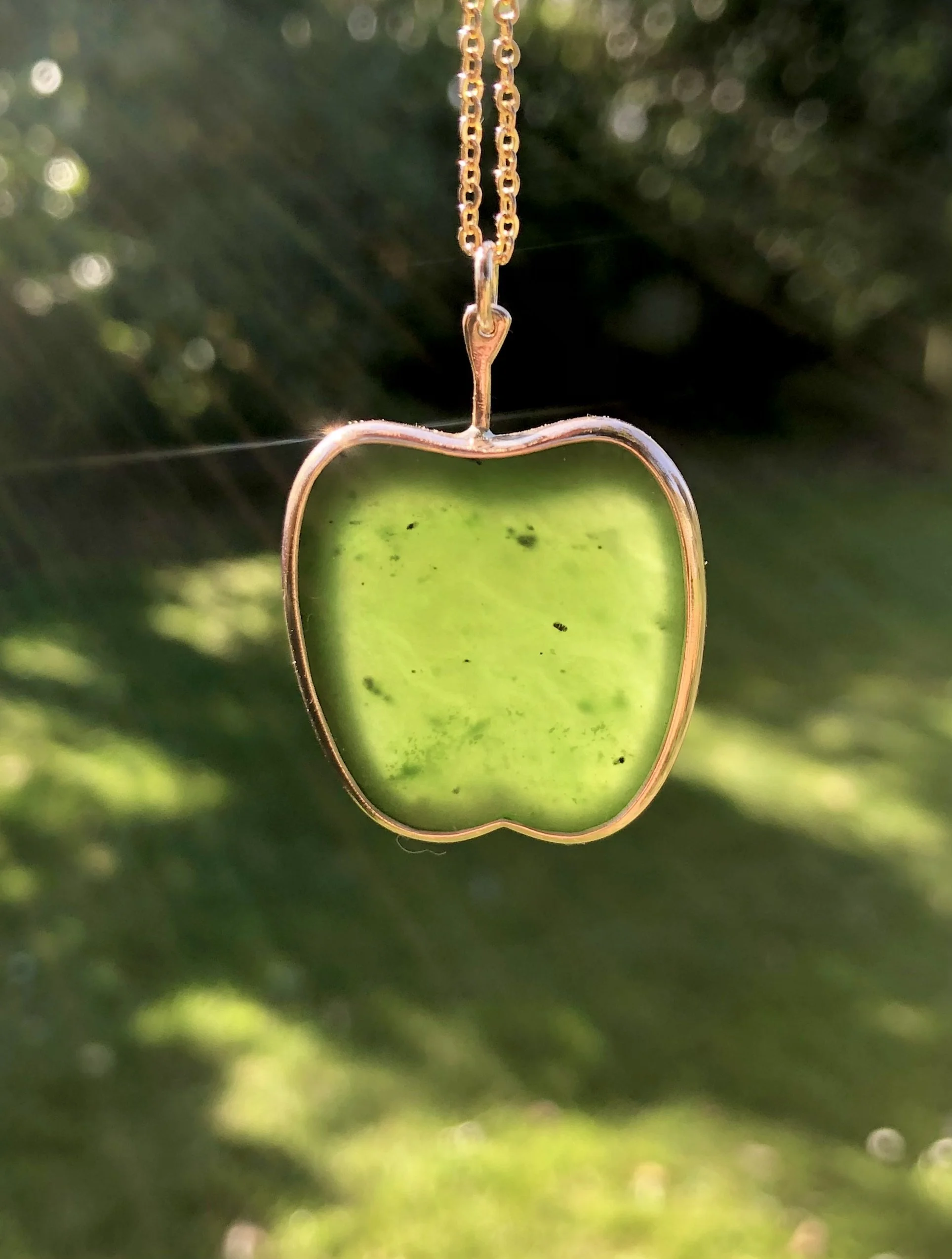 Golden Apple Pendant