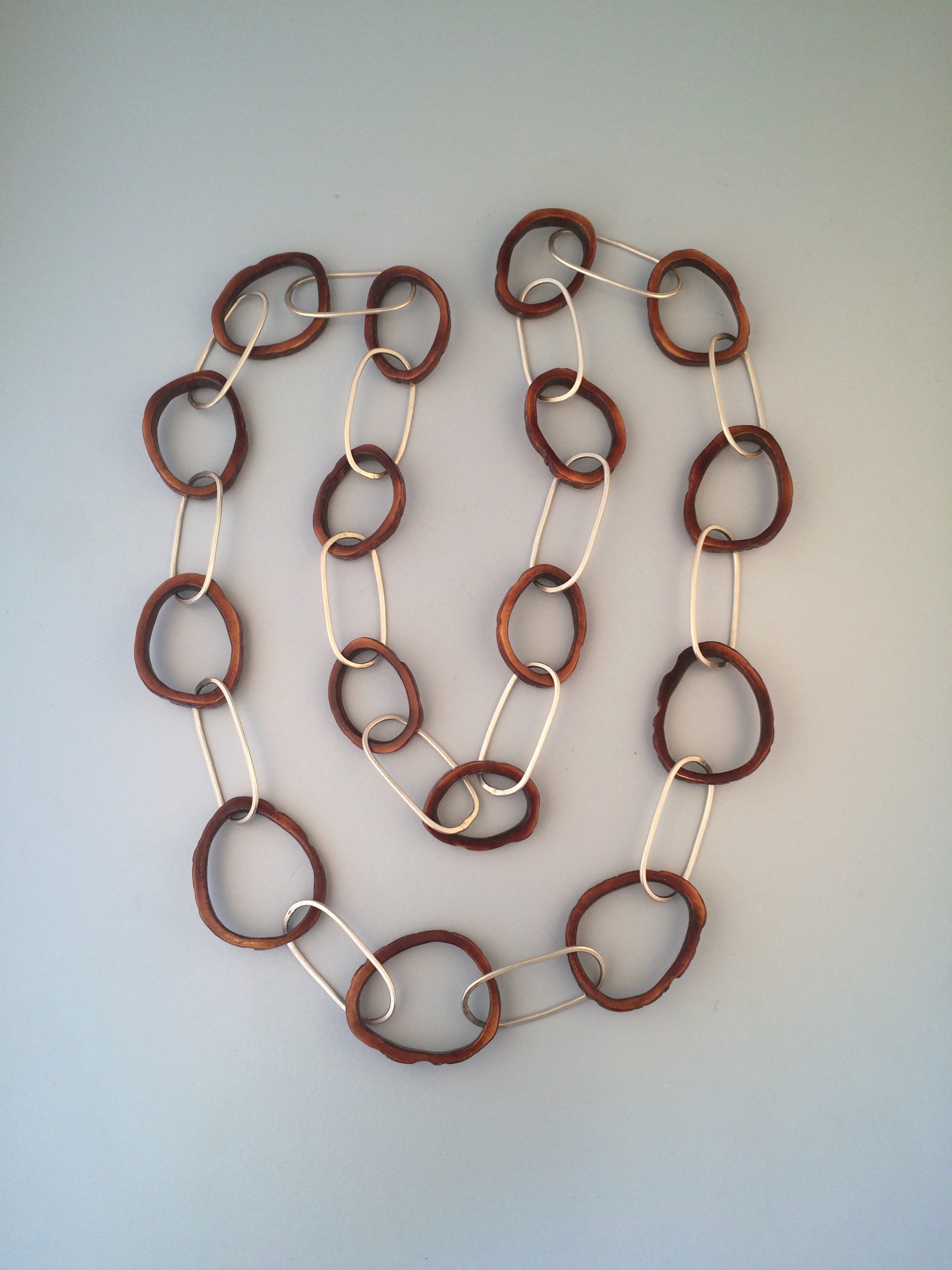 Antler and silver chain