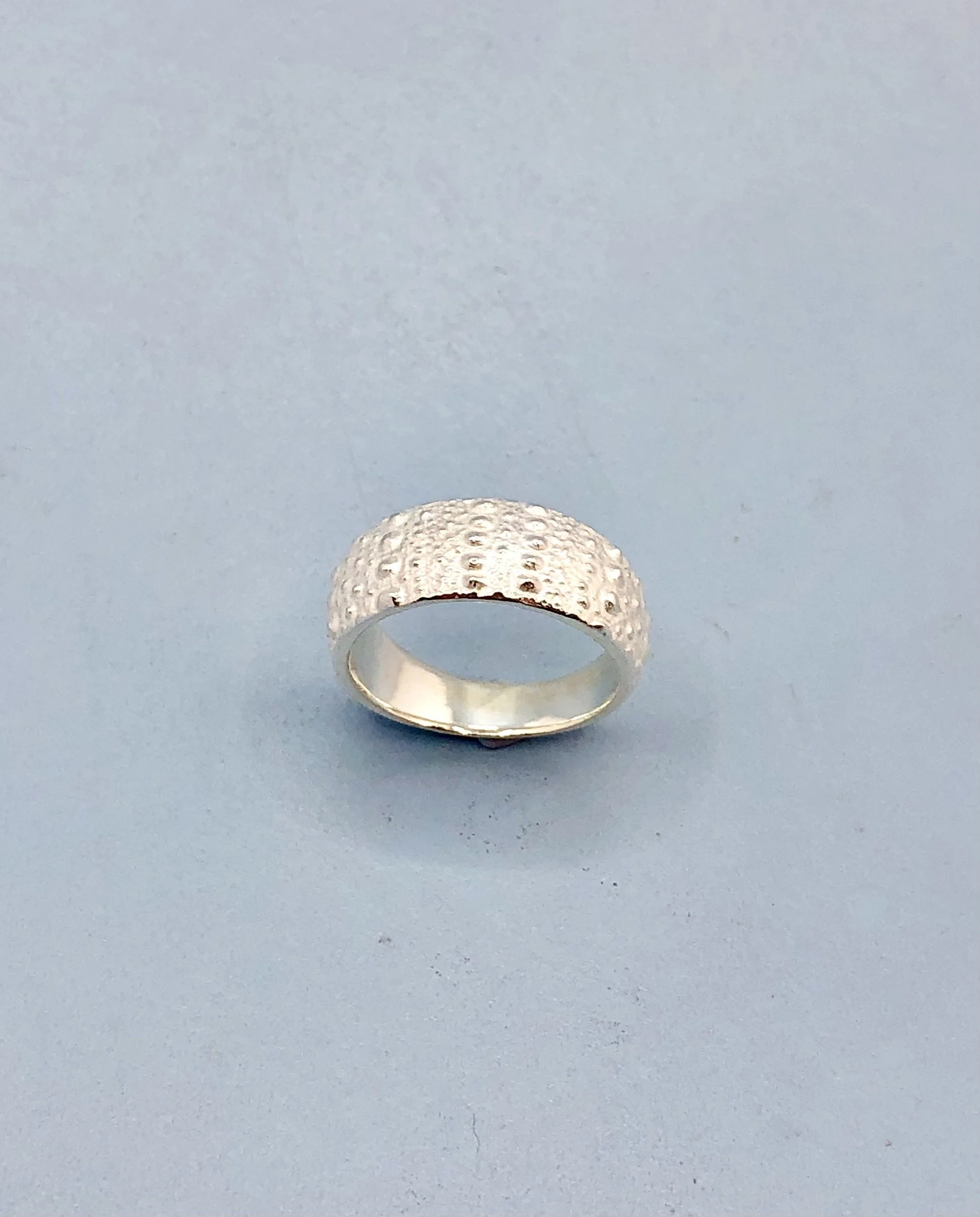 Tapered Kina Sterling Silver Ring