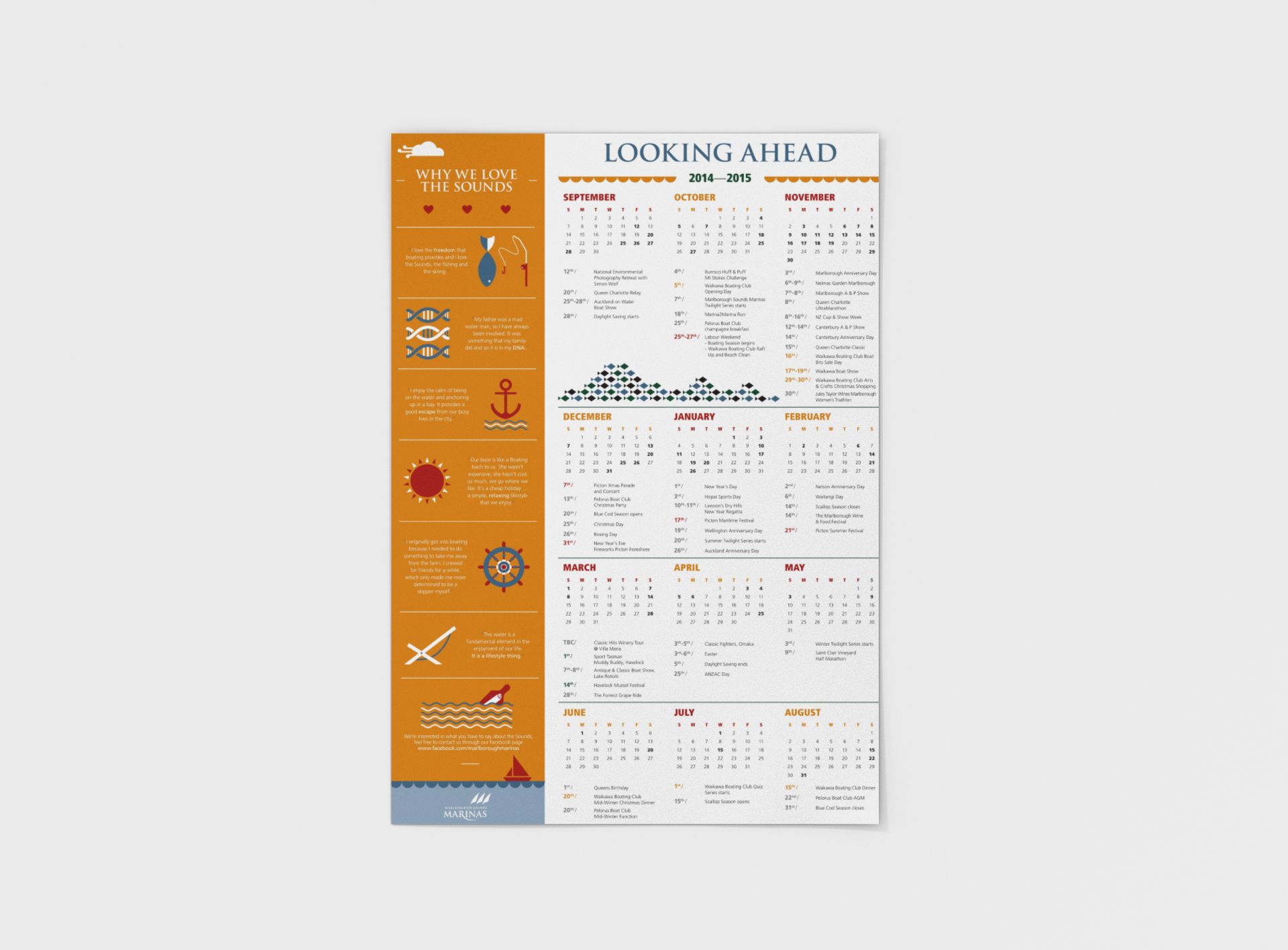 How do you get your brand visible all year around. Sometimes, its about tangible and helpful tools that take up wall space. 