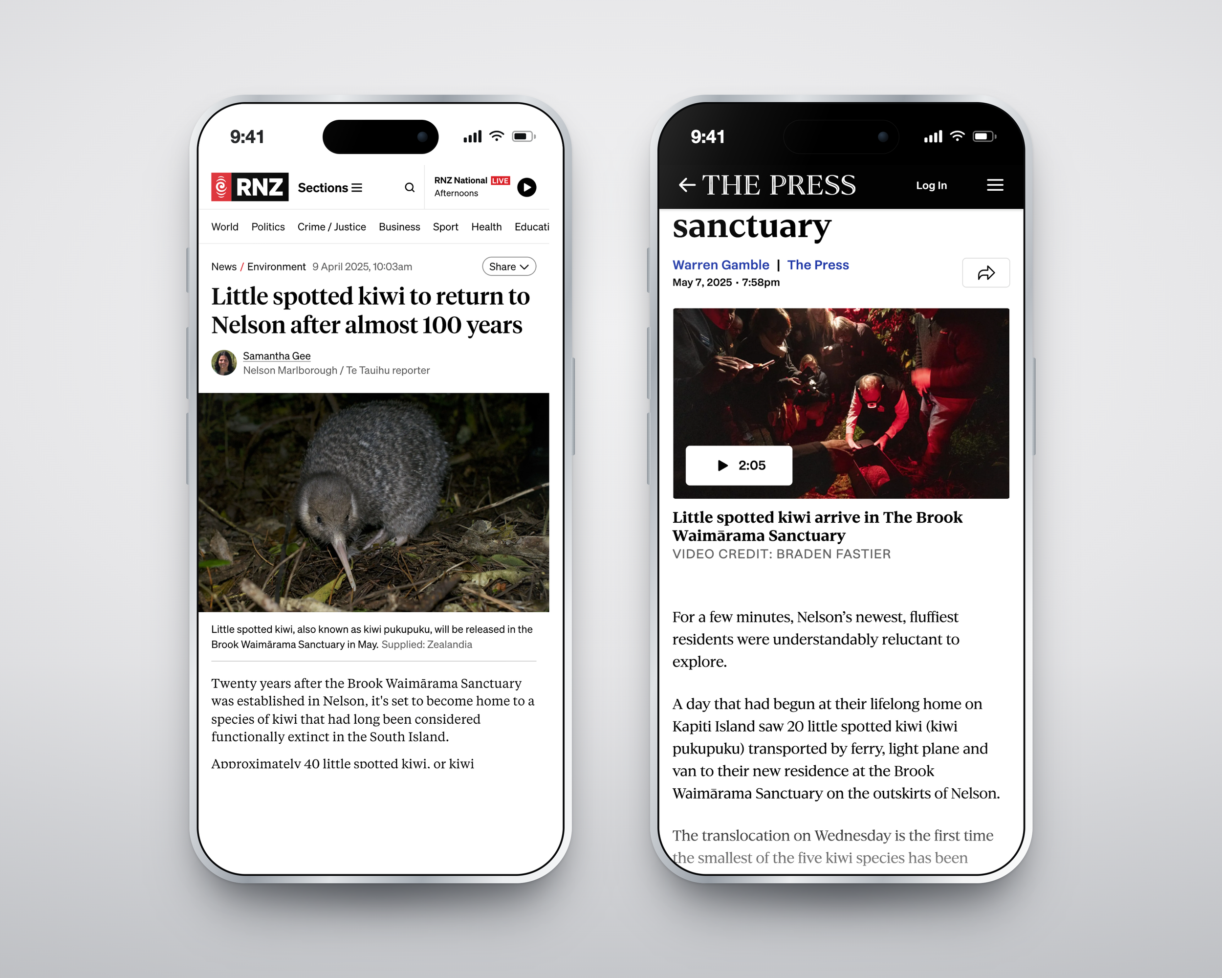 Now this is news. When little spotted kiwi returned to Nelson after almost 100 years, we made sure our client got the attention they deserved.