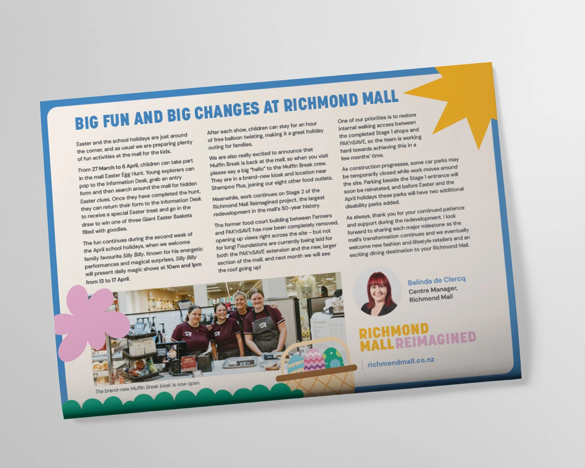 Keeping the locals on the journey of Richmond Mall Reimagined through the weekly newspapers. 