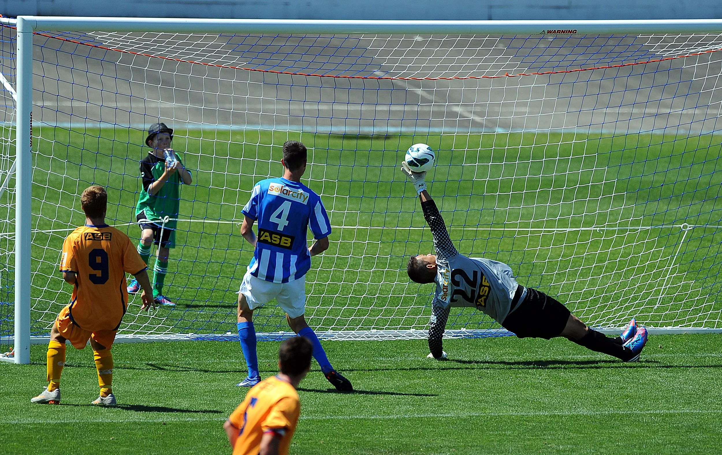 Witnessing a spectacular save at one of the Nelson Marlborough Falcons' games at Trafalgar Park.