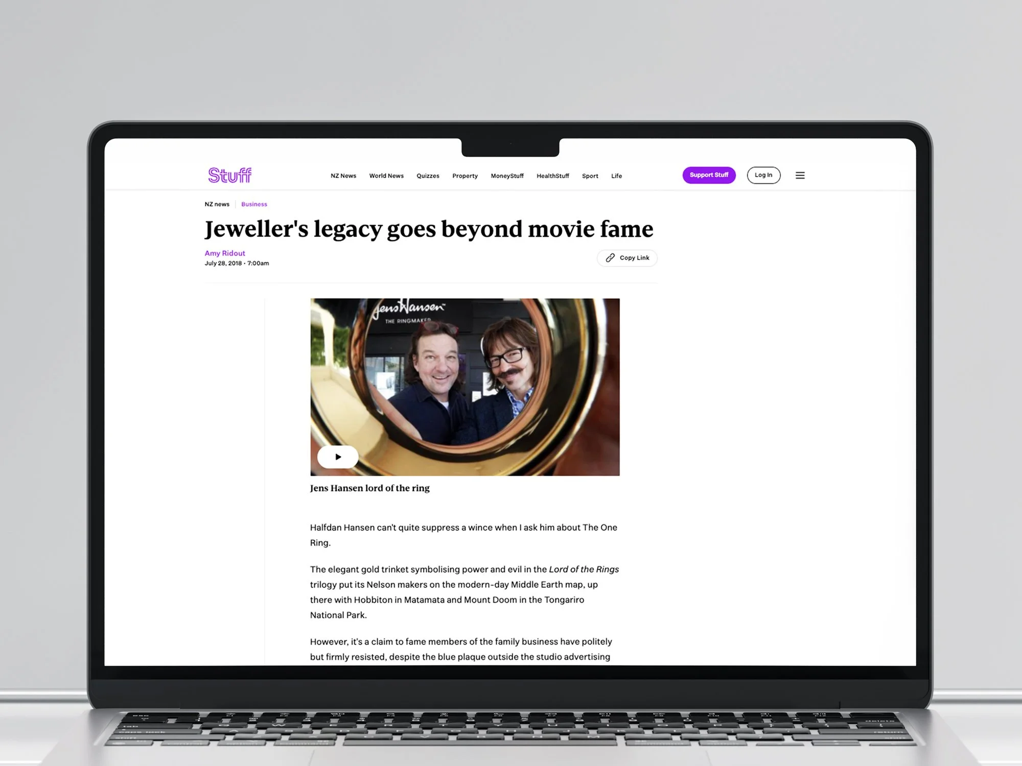 Launching the Legacy Collection to celebrate 40 years of Jens Hansen jewellery in Nelson.
