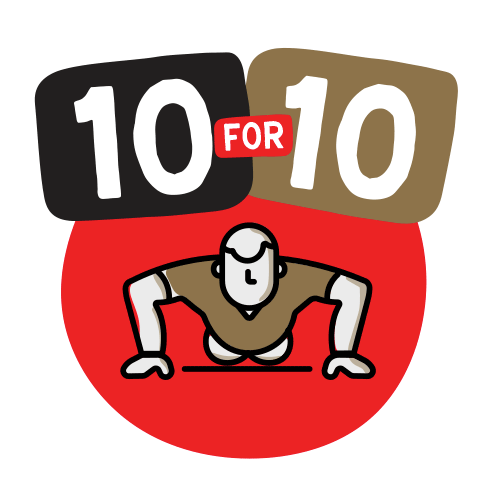 A series of animated GIFs we made available for people to get involved in the NBS 10 for 10 Challenge for the NBS Rescue Helicopter Appeal. When 10 press ups were posted to social media, $10 was donated to the appeal. We encouraged celebrities, local