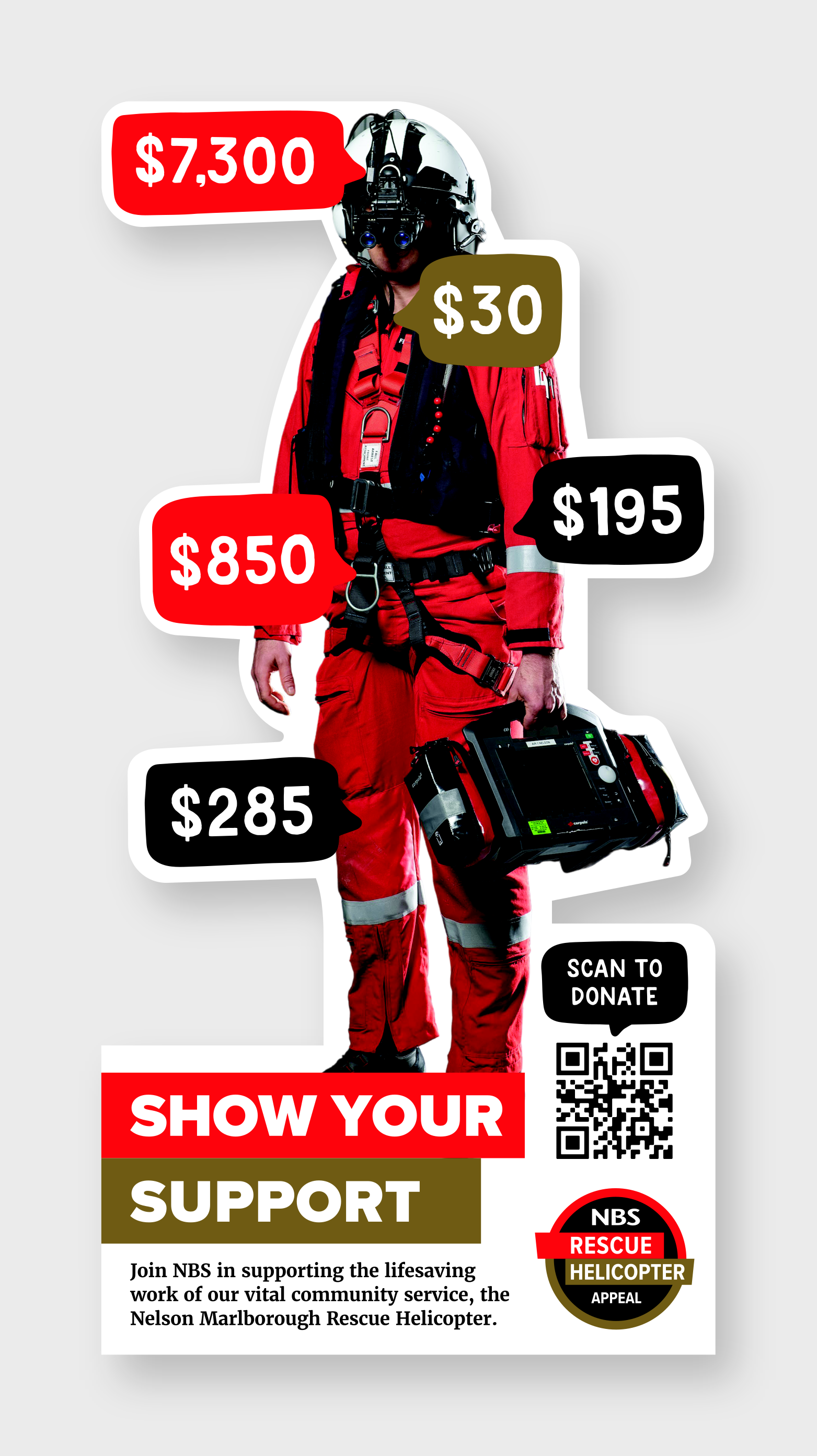 Larger than life and helping to educate the community on costs for this essential service. He popped up all over the region...