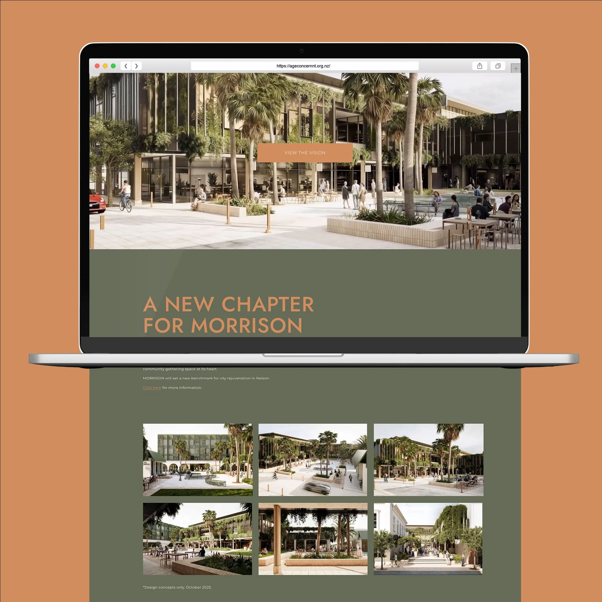 Building a website ready for the announcement of the Morrison development in the heart of the Nelson CBD.