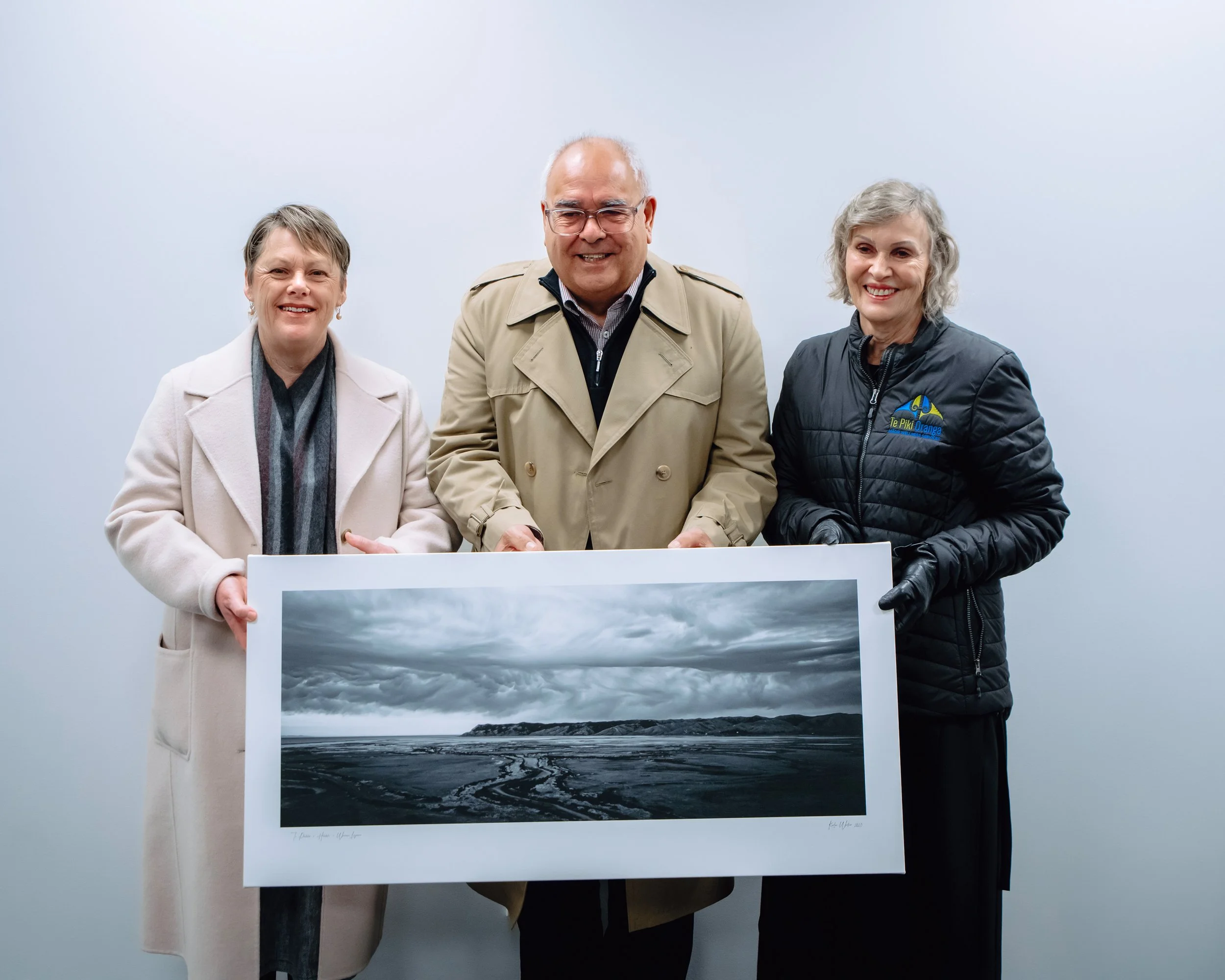 Te Piki Oranga (TPO) - documenting a milestone through media coverage and stakeholder comms. In attendance at the dawn blessing for the new Wairau Hauora Hub in Blenheim, from left: Marlborough Mayor Nadine Taylor, TPO Pūkenga Kaiwhakahaere Ricky Car