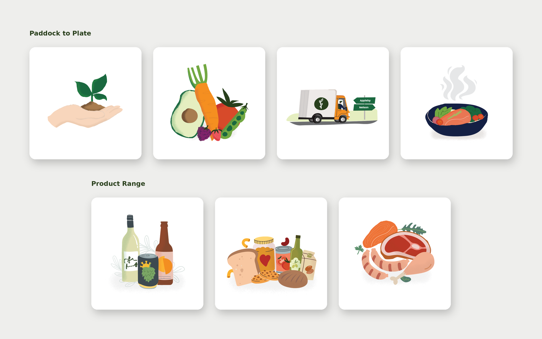 Playful illustrations for Connings to bring website and in-store content to life. 