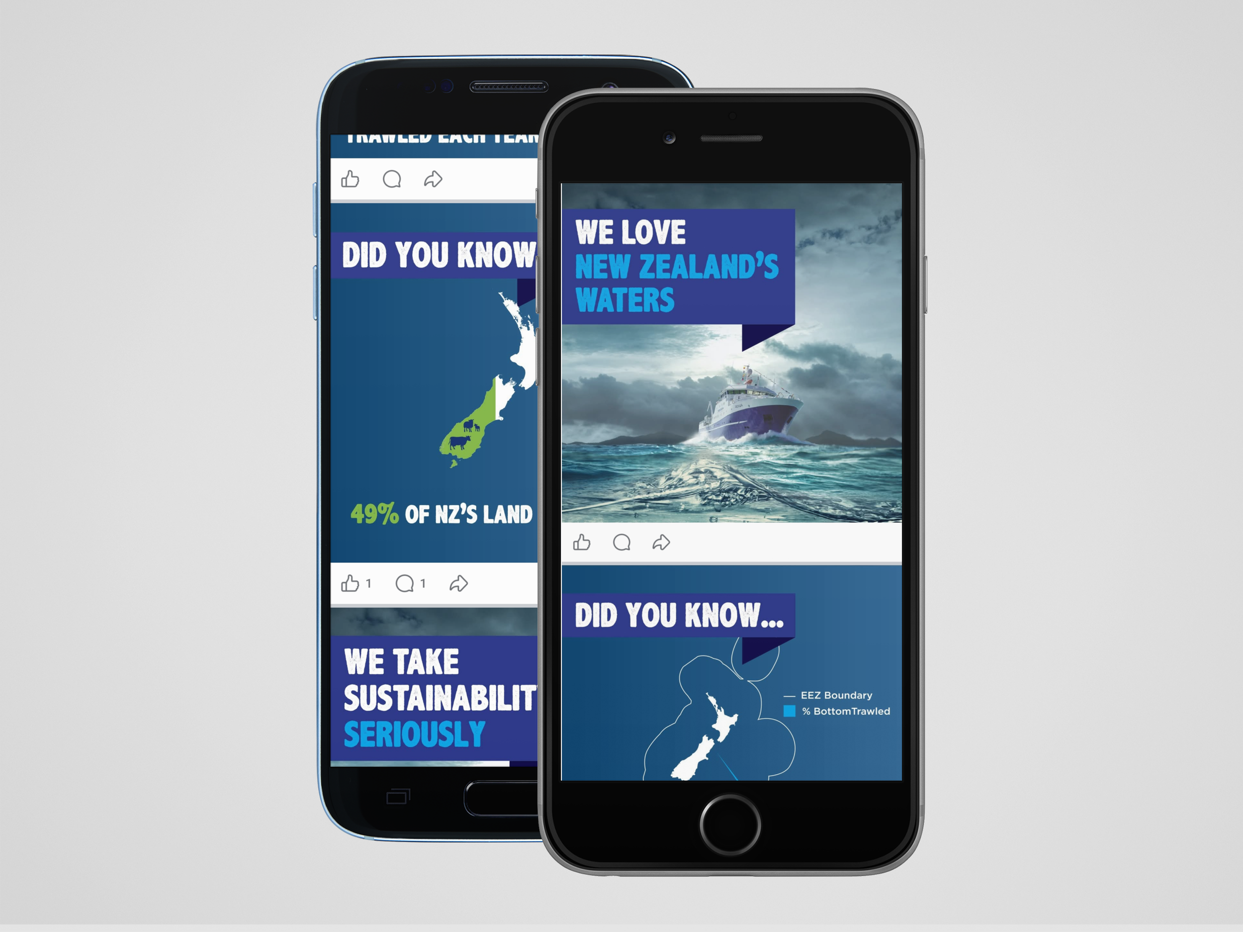 Information is education. And for Sealord, we worked hard to share information about New Zealand fisheries. 
