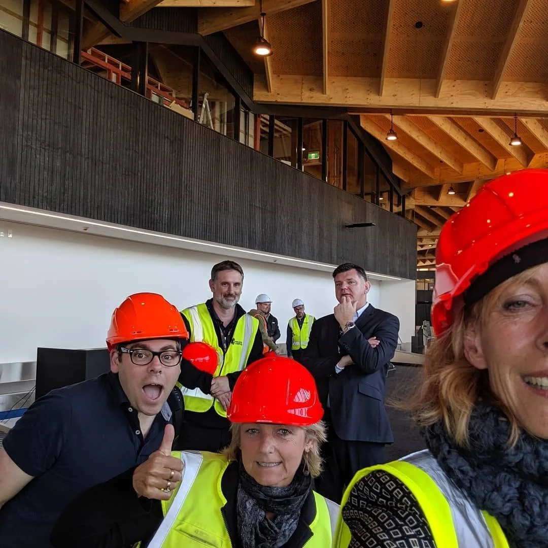 The behind-the-scenes team organising the official opening of the new Nelson Airport terminal, opened by Rt Hon Jacinda Ardern in 2019.    