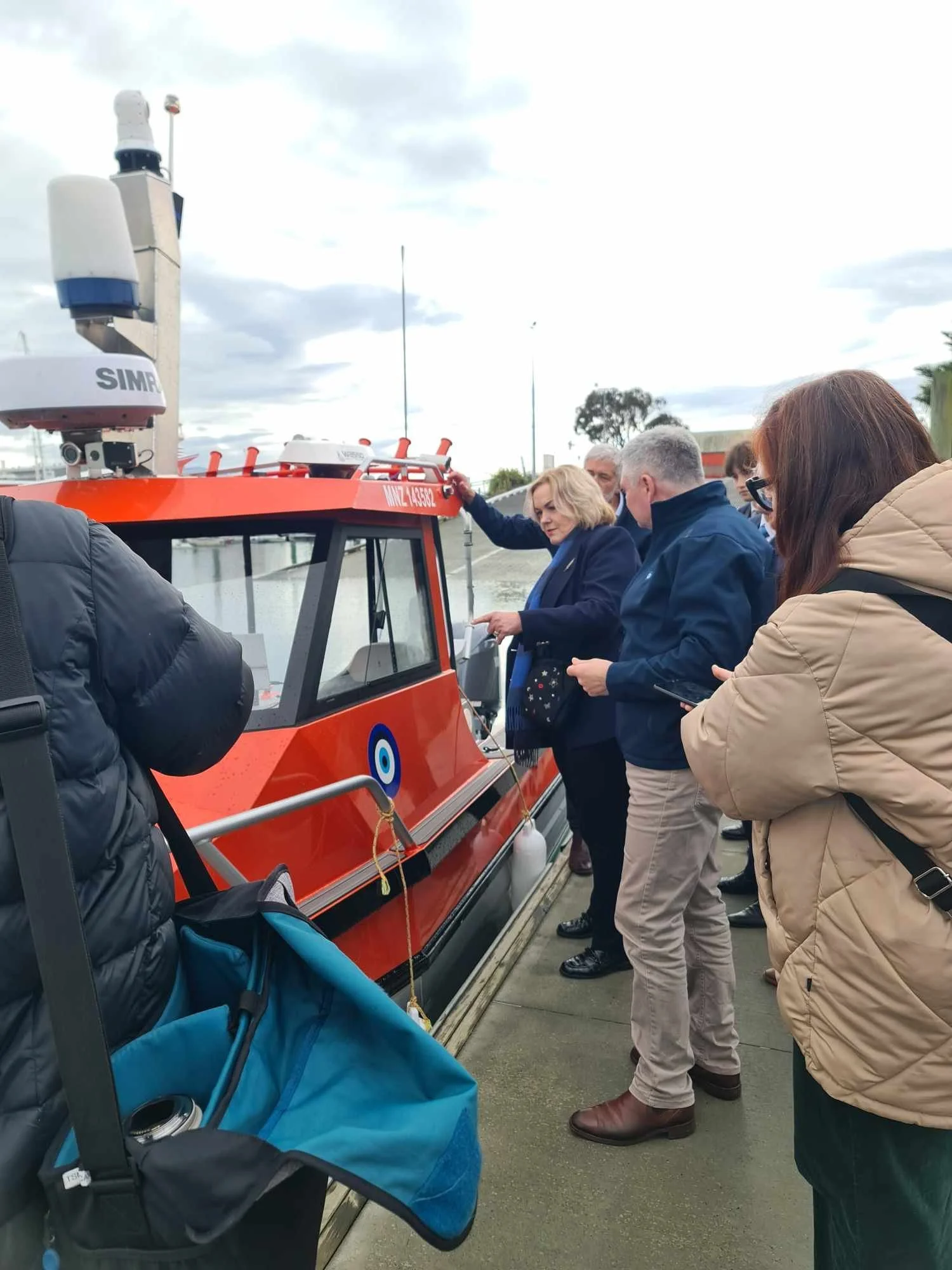 We facilitated a tour of Marine AI's autonomous vessel for the Minister of Science, Innovation and Technology Hon Judith Collins.