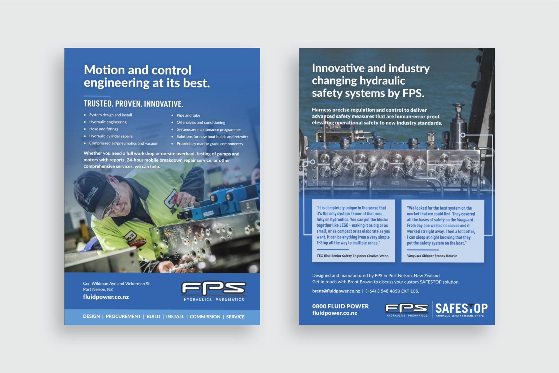 Ad development for industry publications. 