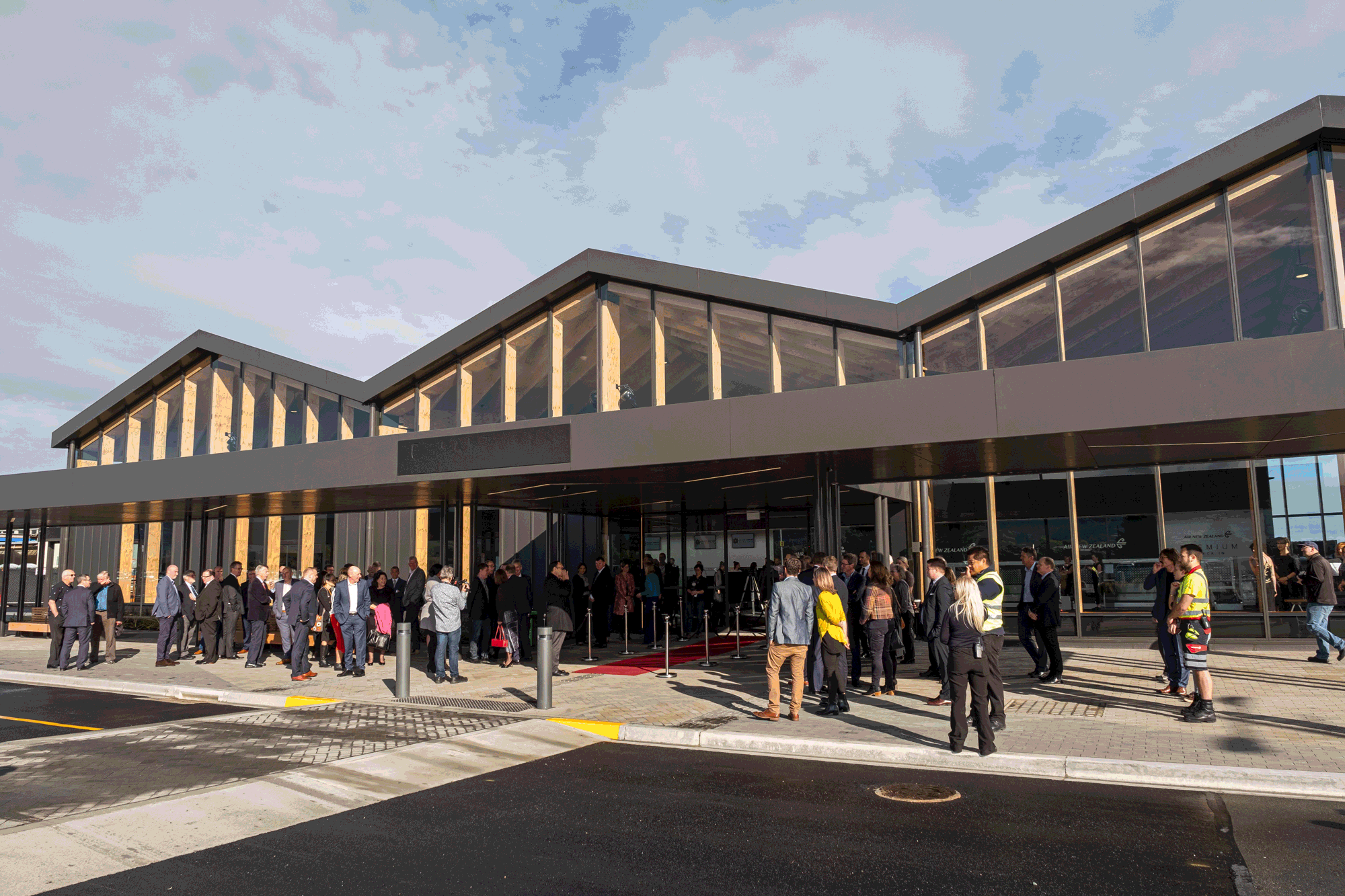 On the ground working at the VIP opening of the new Nelson Airport terminal in 2019.