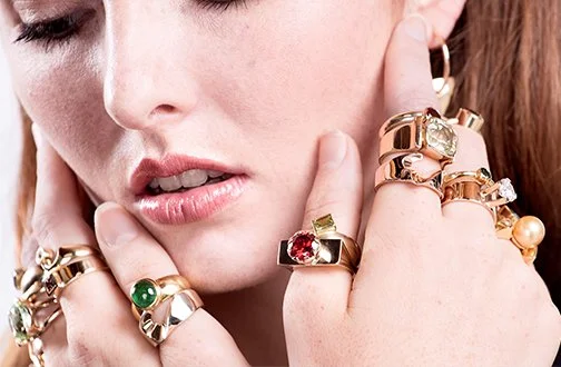 All that glitters is gold. A photoshoot for stunning Jens Hansen dress jewellery.
