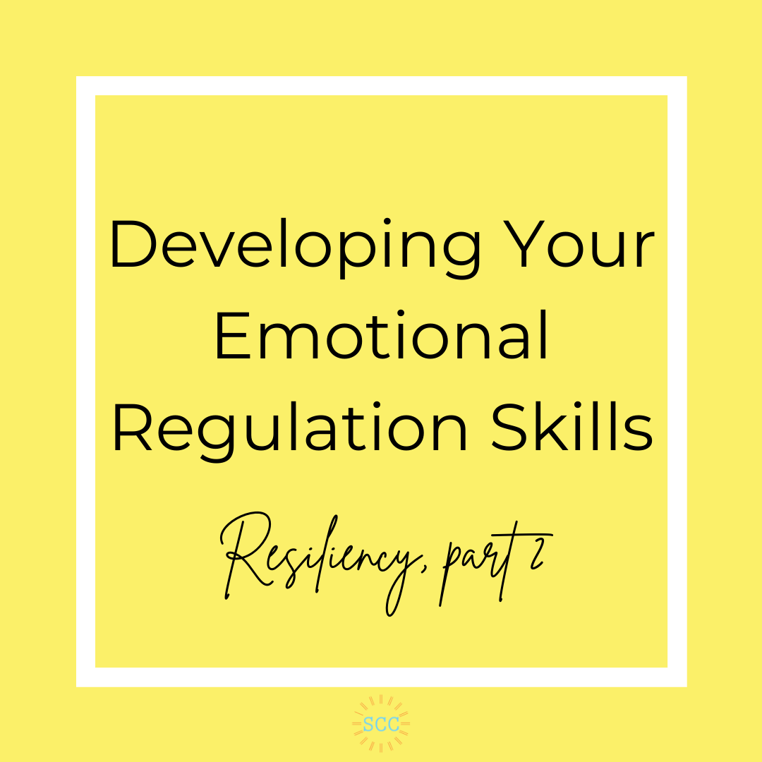 Developing Your Emotional Regulation Skills (resiliency: part 2)