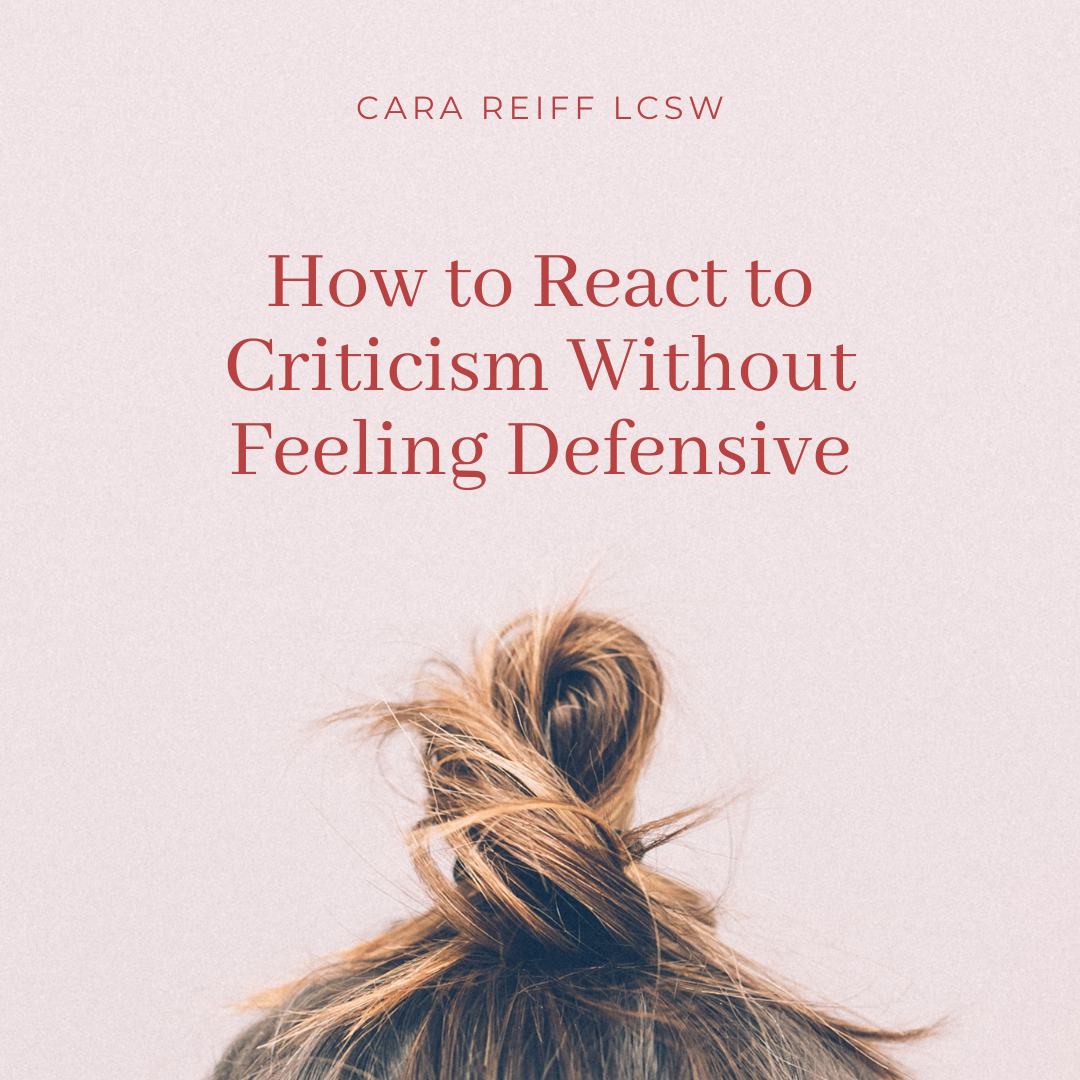 How to React to Criticism Without Feeling Defensive