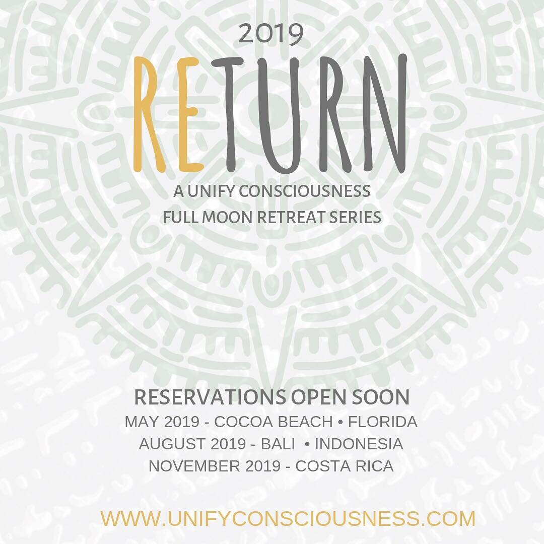 Ringing in the New Year!

Reservations OPEN SOON!

Be sure and book your spot for the 
RETURN: Full Moon Series 2019

Come to one or two or come to the entire series! 
As we start 2019 watch for more information 
in-tandem with the launch of the 
NEW
