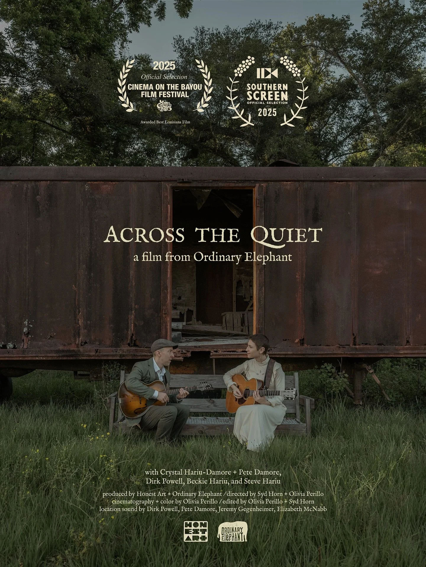 &bull; so thrilled to share our documentary &lsquo;across the quiet&rsquo; has been selected to screen at @southernscreen on november 13th at 6pm in the music shorts block at @acadianacenterforthearts, opening the festival with q&amp;a to follow : ti