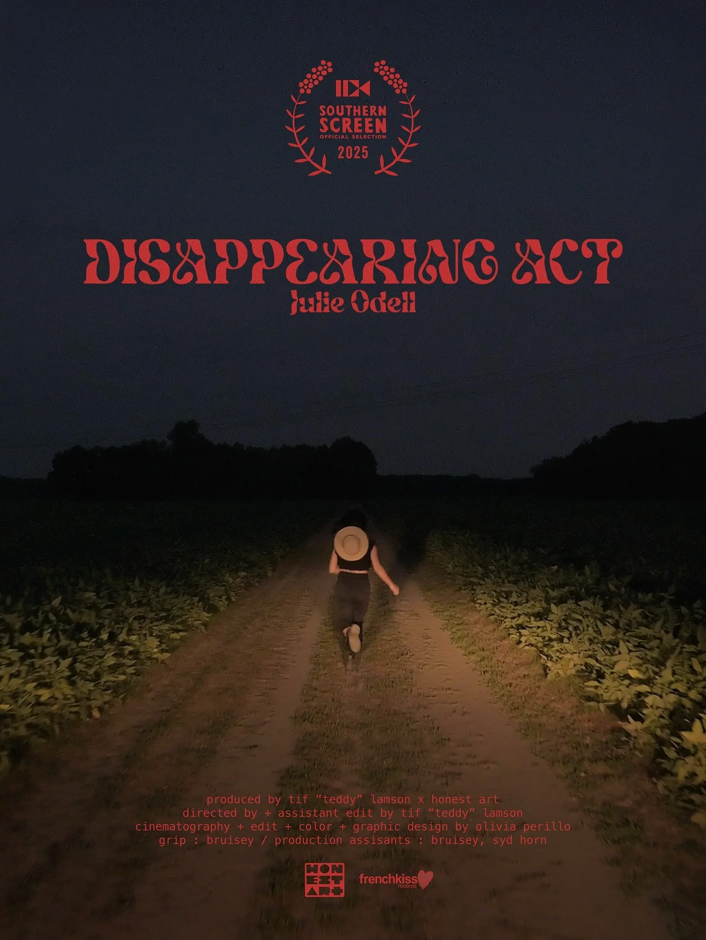 &bull; so thrilled to share our music video &lsquo;disappearing act&rsquo; has been selected to screen at @southernscreen on november 13th at 6pm in the music shorts block at @acadianacenterforthearts with q&amp;a to follow :  ticket link in bio for 