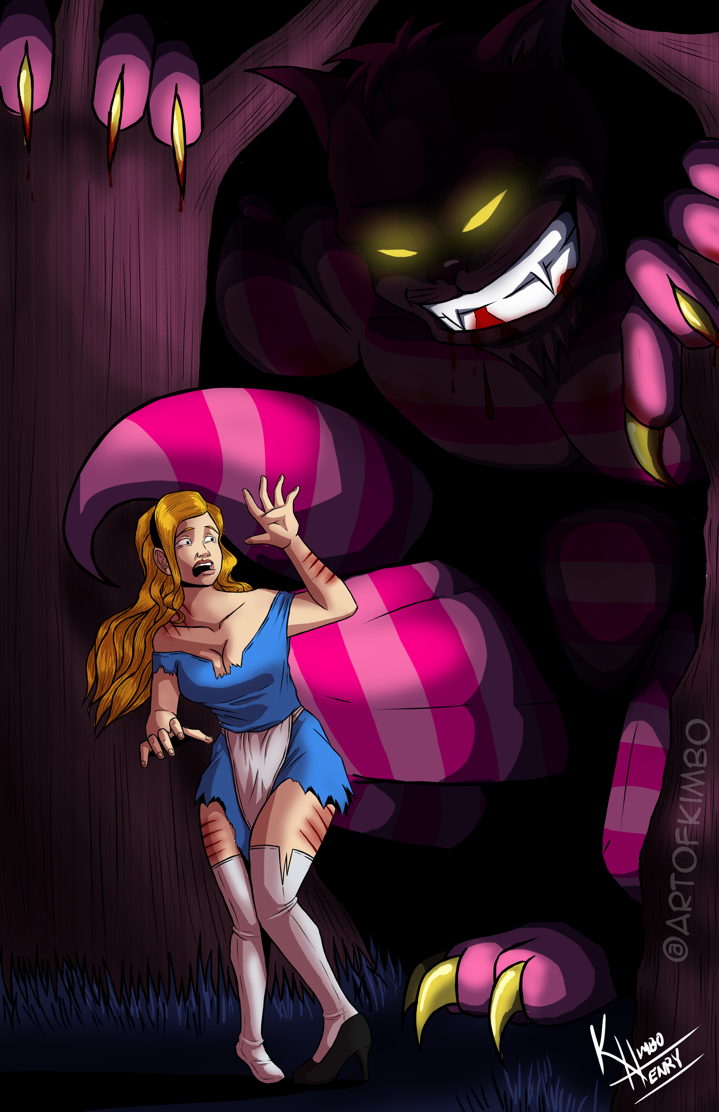 "Nightmares In Wonderland"
(for Inbeon Studios art book of the same name)