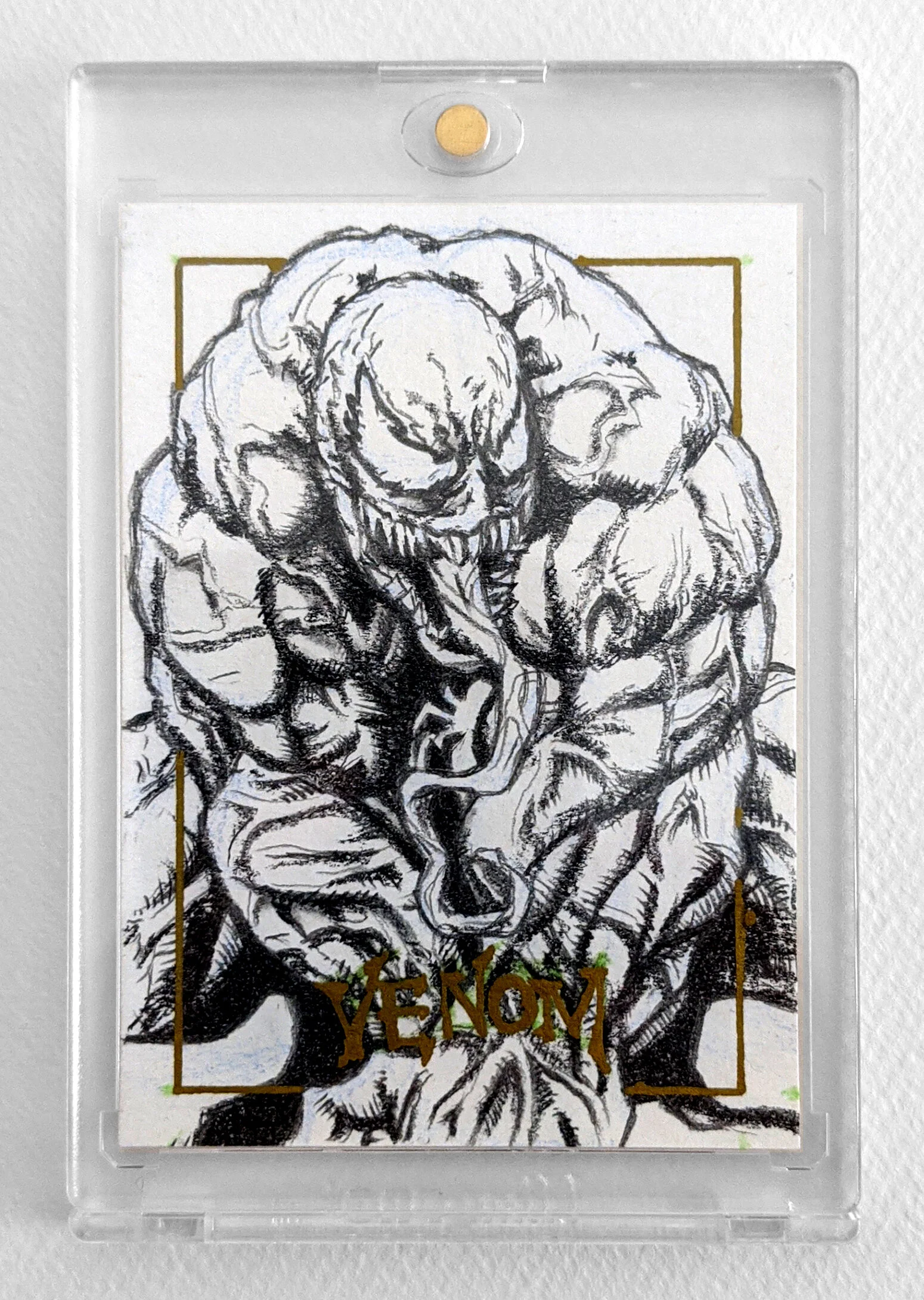 How to Draw Venom Sketch Card