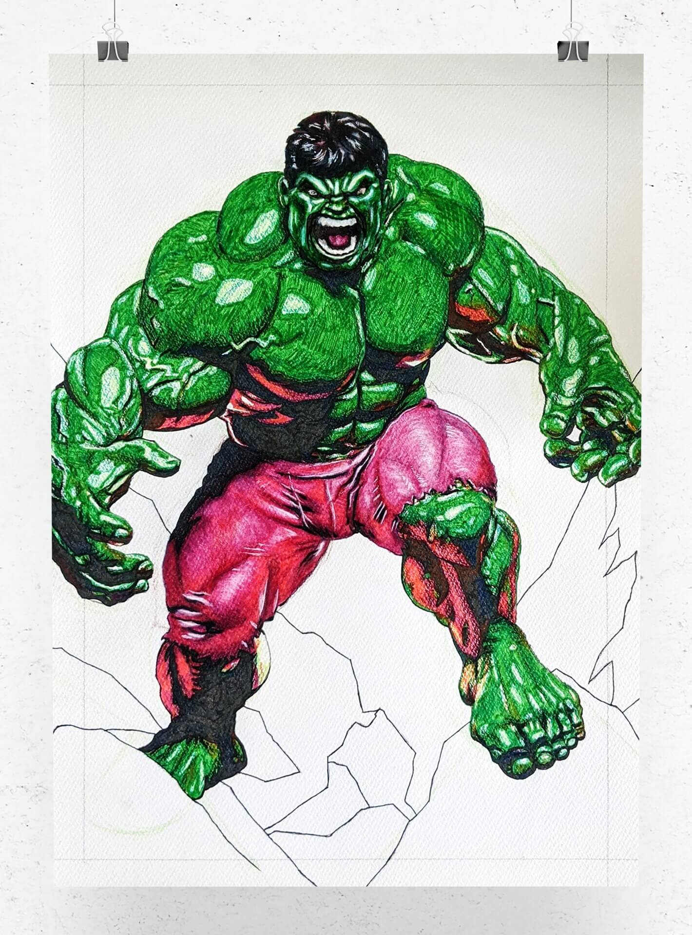 Hulk Tutorial (Part 1): PENCILING Composition