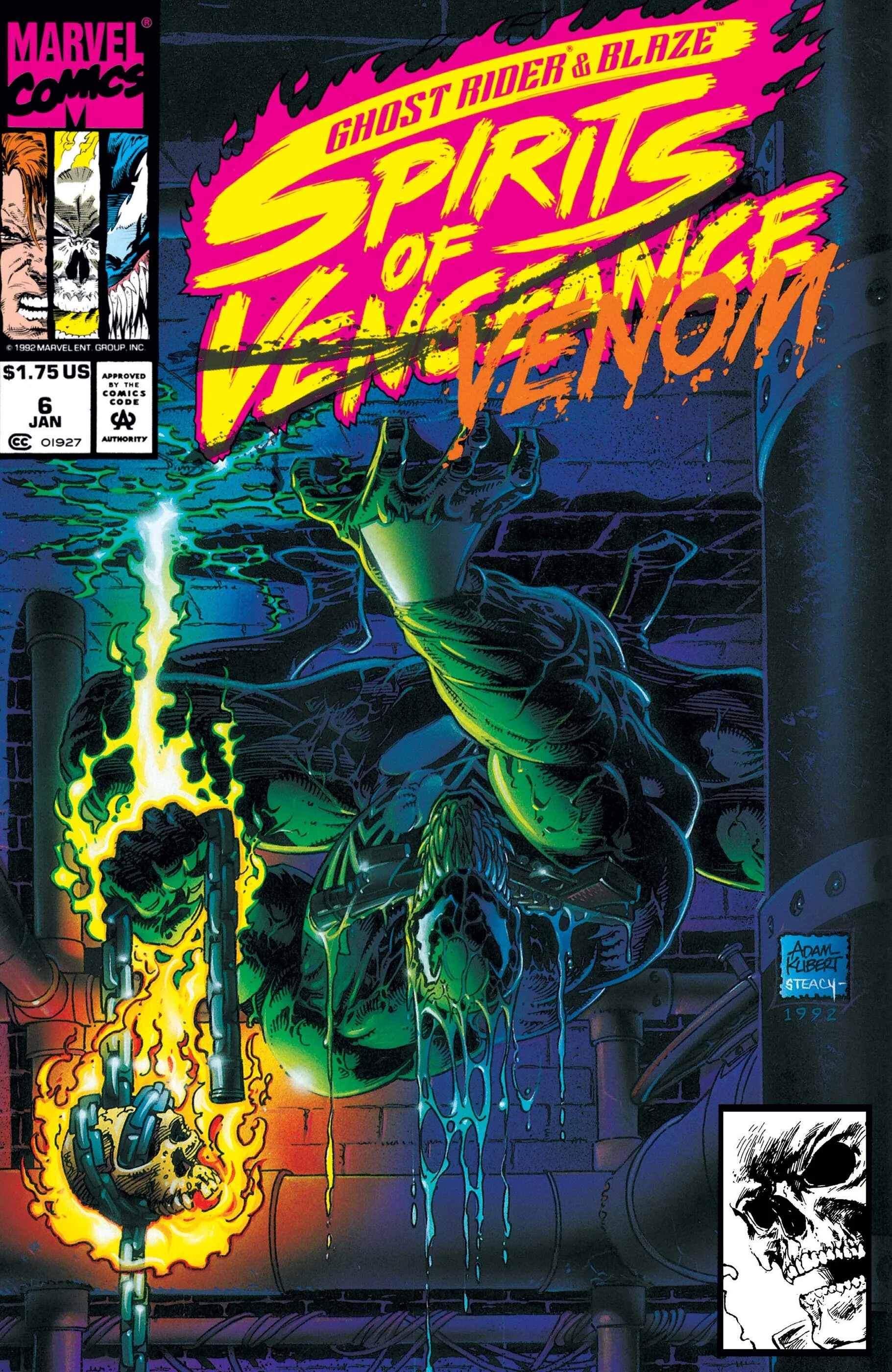 Spirits of Vengeance #6, pencilled by artist Adam Kubert