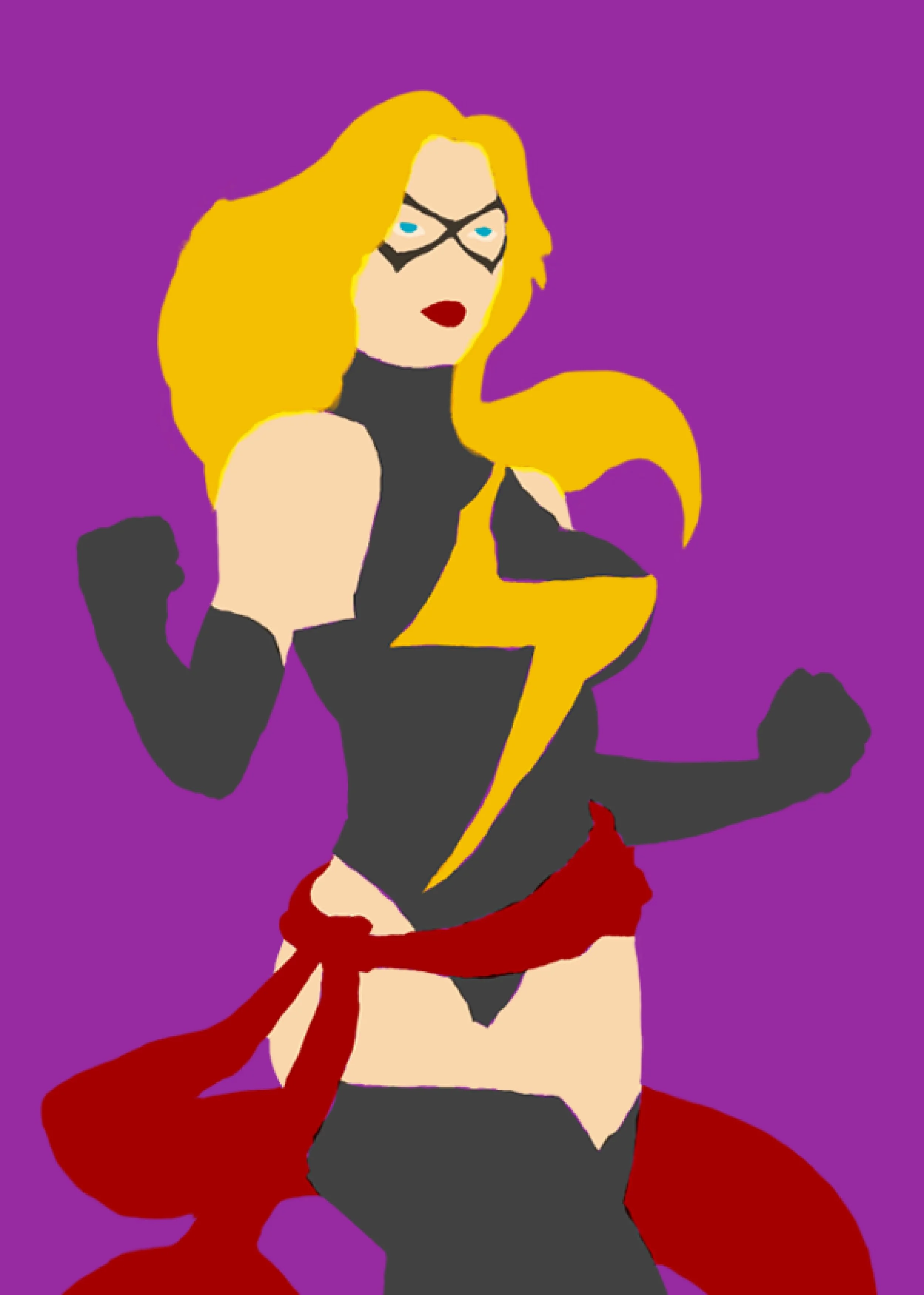 Ms Marvel by Mark Bartle Step 03 Flat Colours.jpg