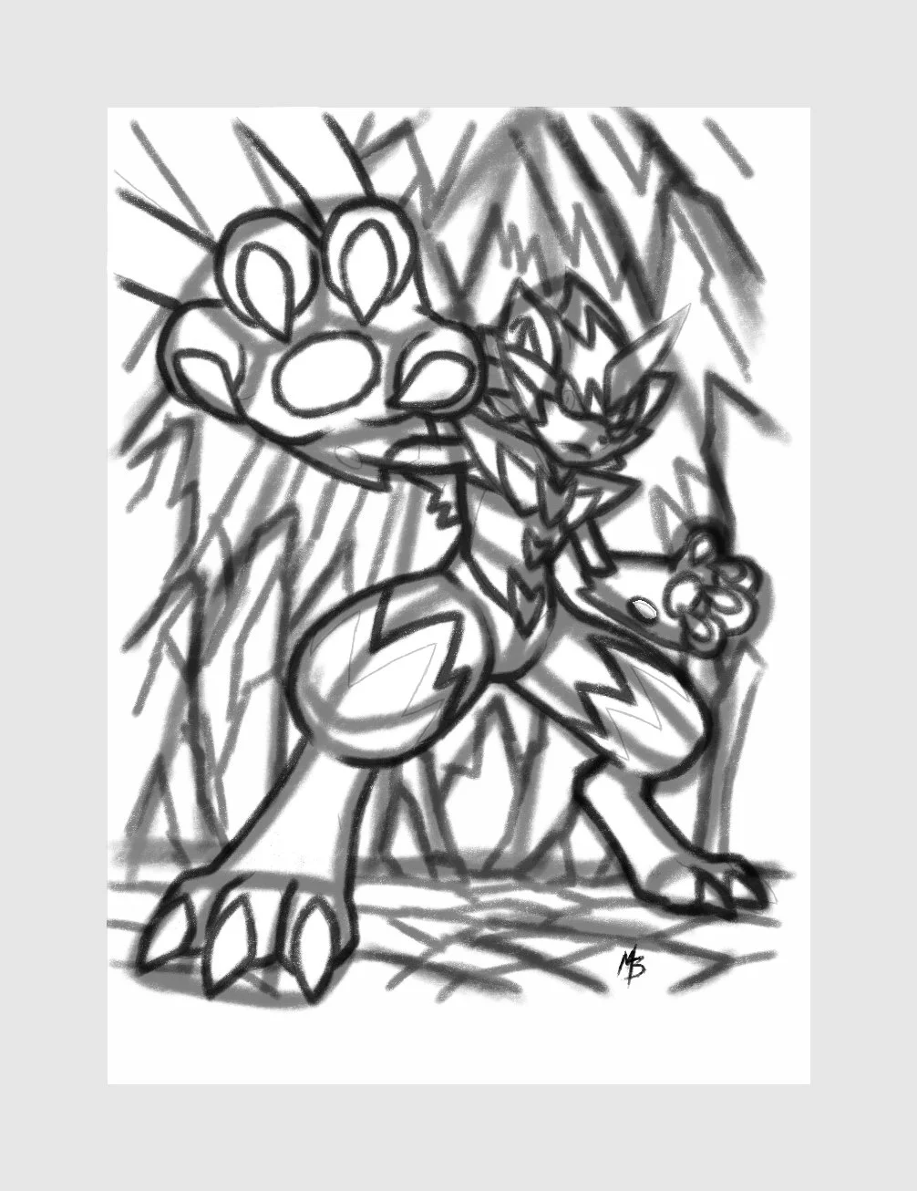 Step 01 Rough Sketch