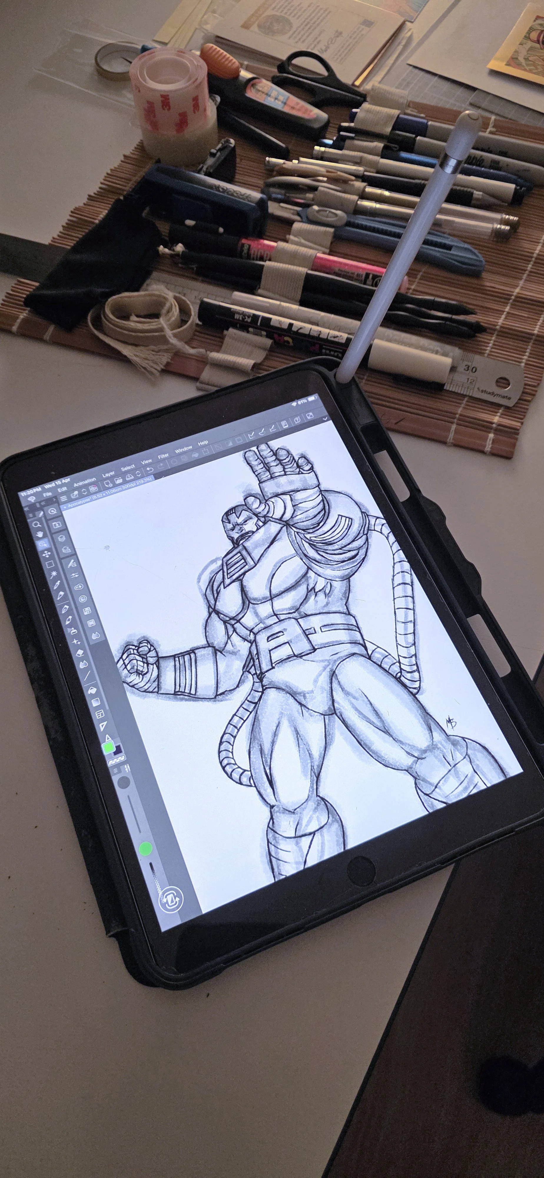 Apocalypse by artist Mark Bartle Sketch Work-In-Progress 260415.jpg