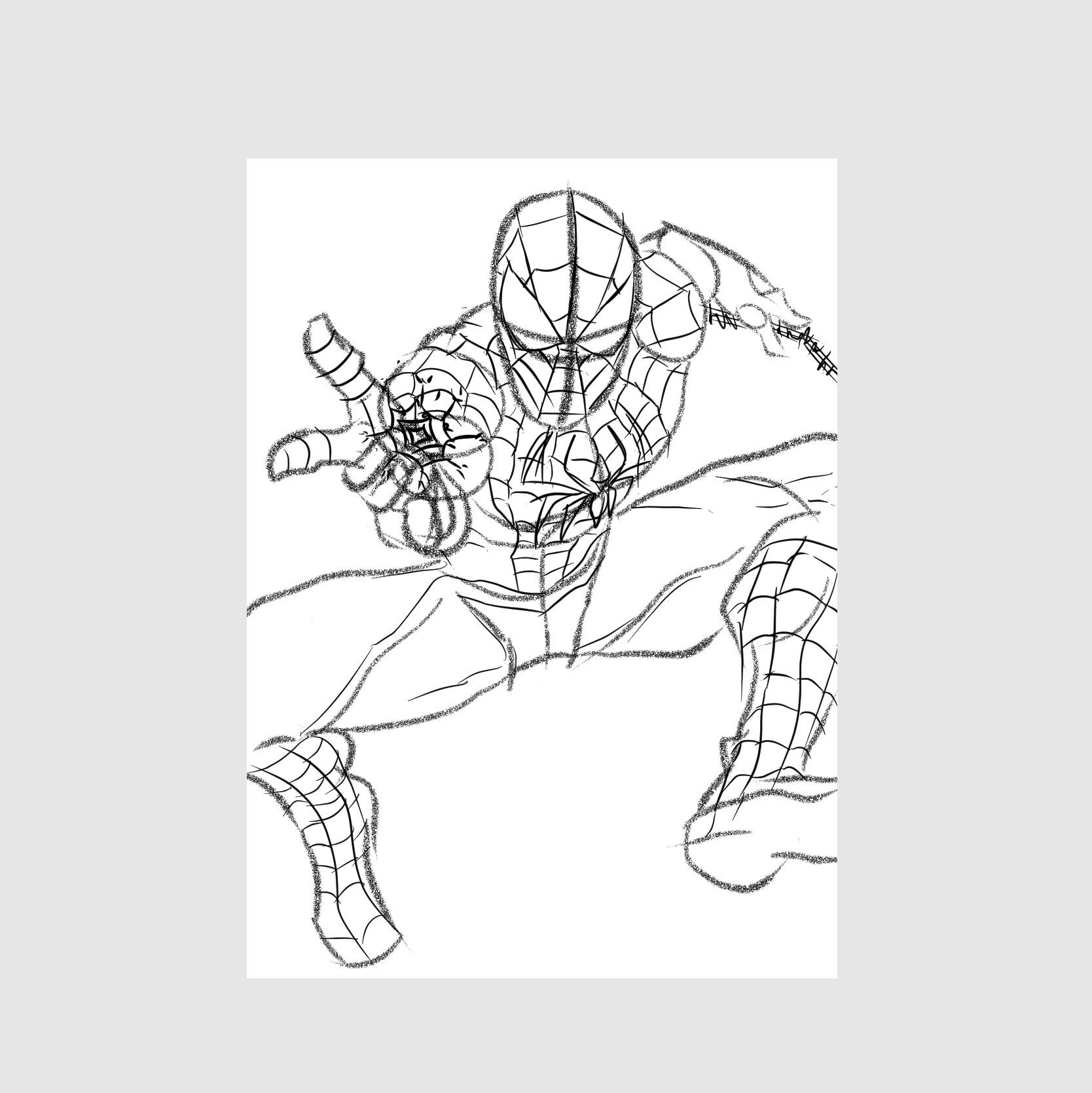 Spider-Man sketch card thumbnail sketch