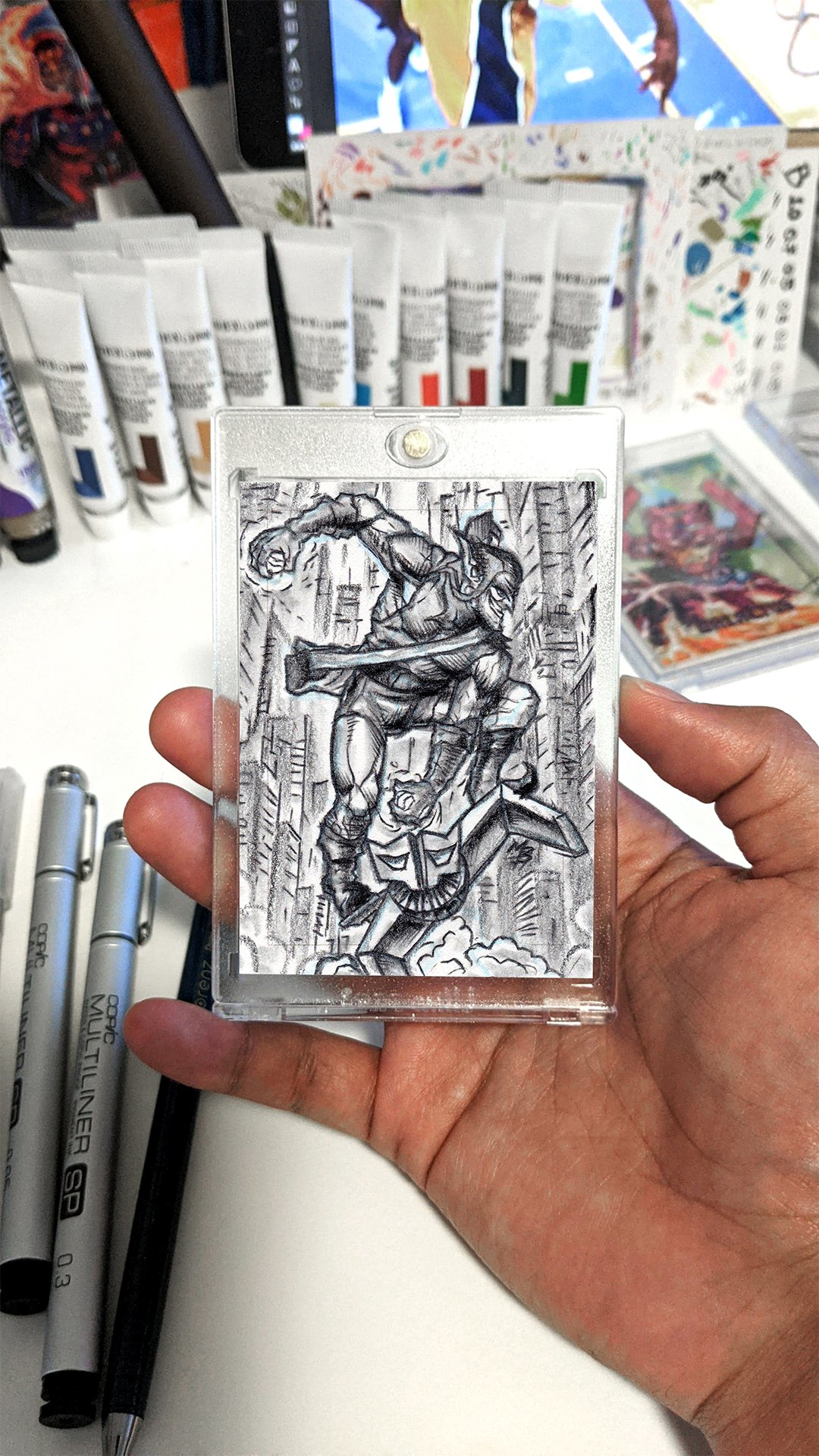 Green Goblin by Mark Bartle Sketch Card Story.jpg