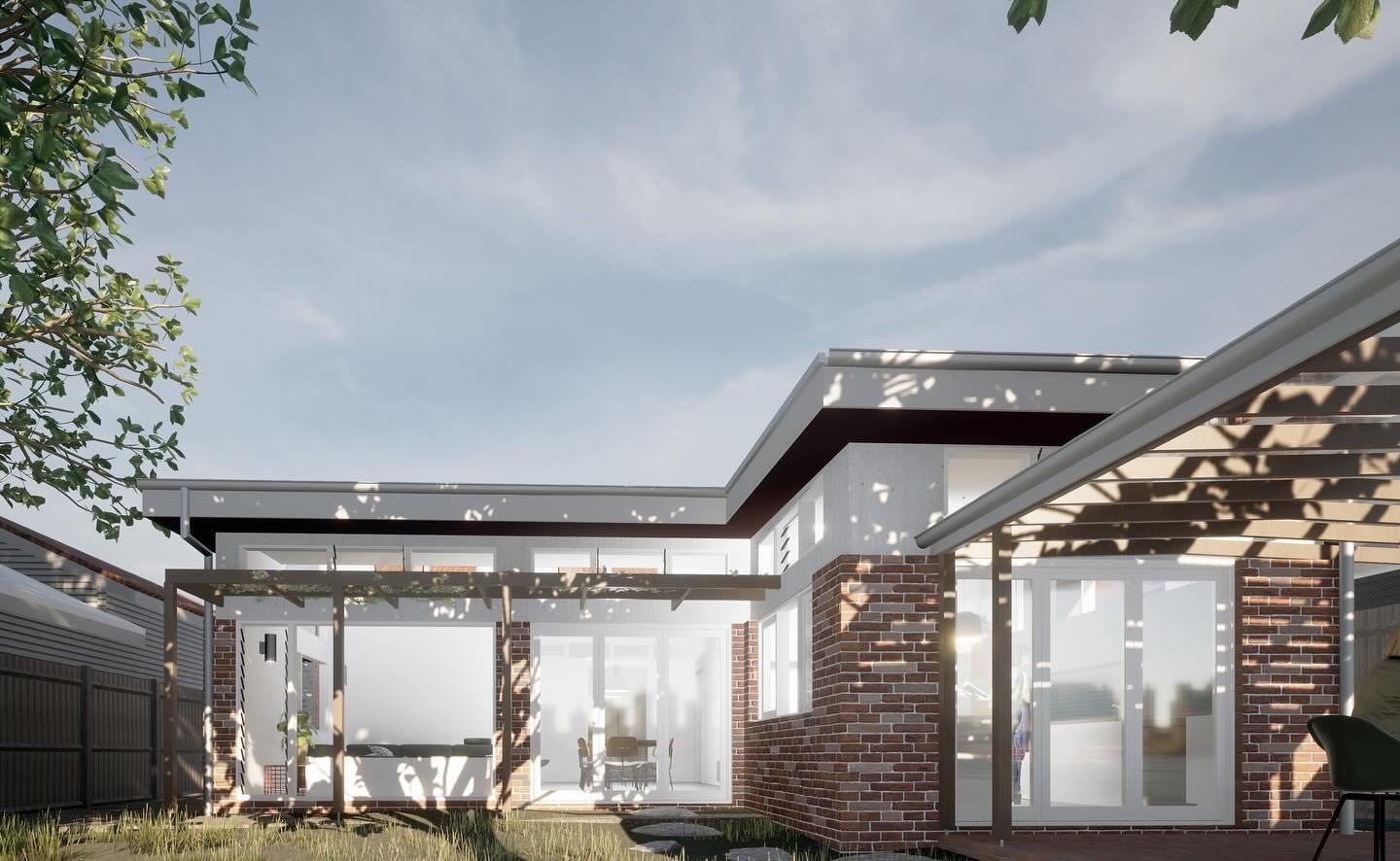 Brunswick Scoop
The rear extension is a reimagined contemporary interpretation of the original heritage building. The connection between old and new/past and present is clearly defined which also helps simplify the construction. The new roof line kic