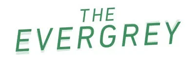 Text reading 'The Evergreen' in green font.