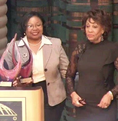 With U.S. Congresswoman Maxine Waters