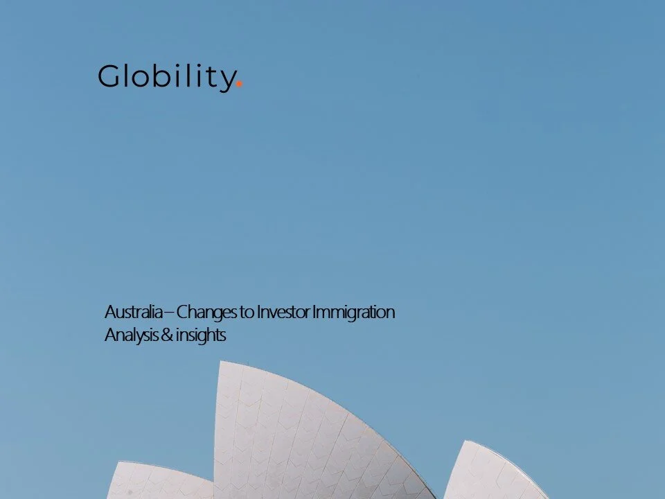 Australia – Changes to Investor Immigration