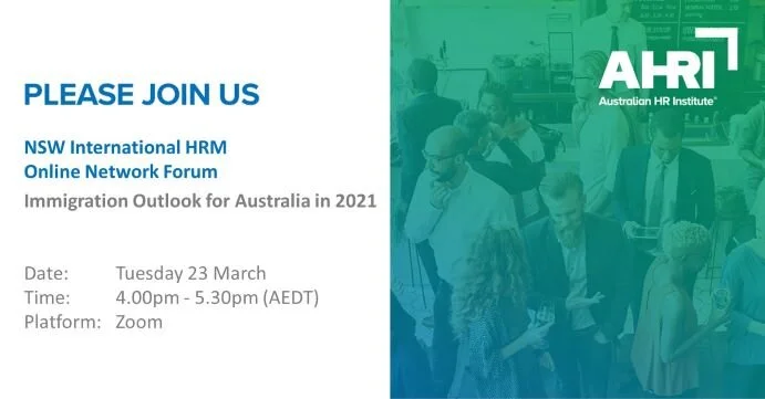 Webinar Invitation: Immigration Outlook for Australia in 2021