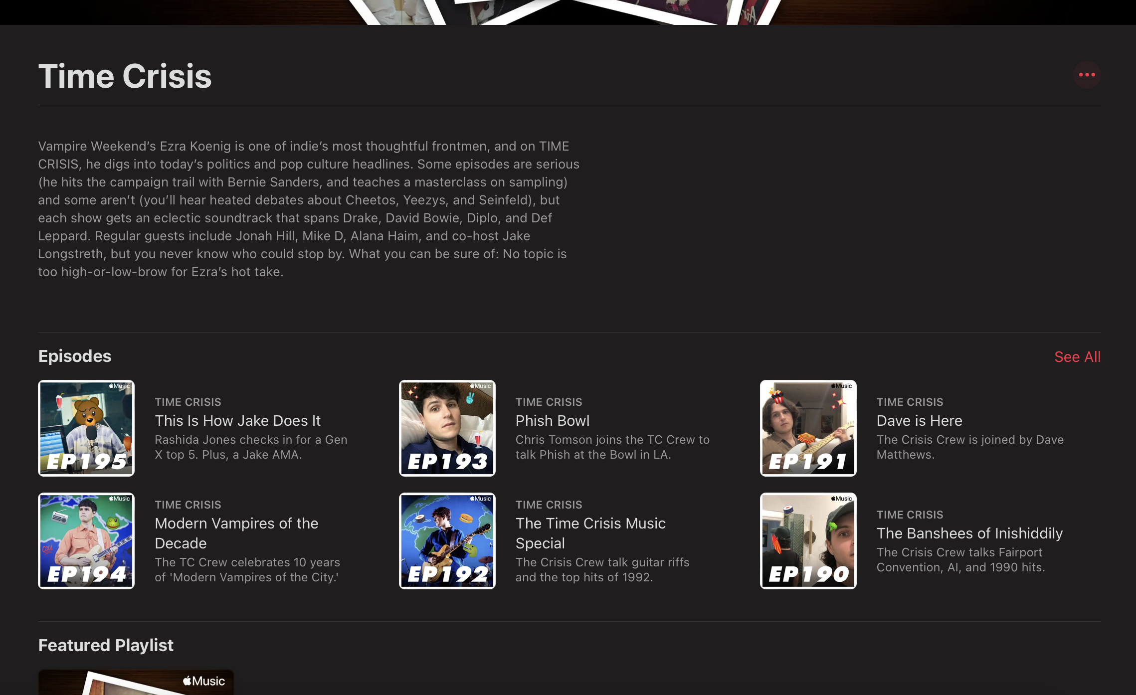 An Apple Music exclusive internet radio show