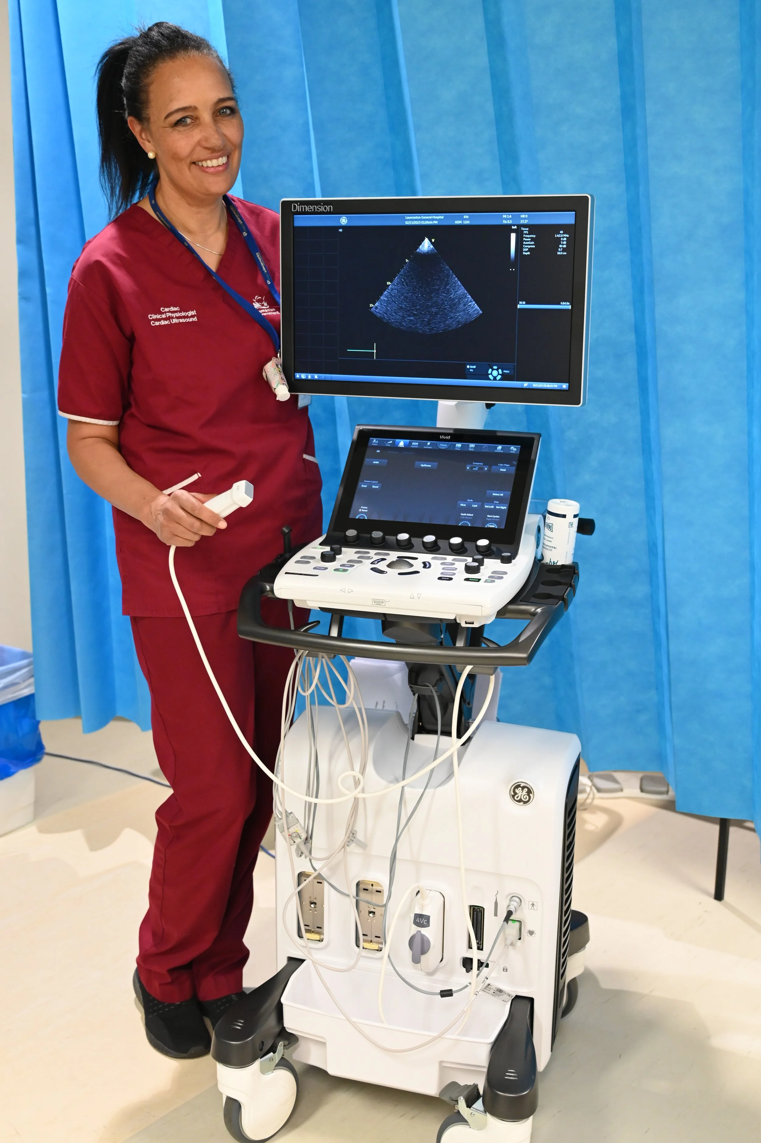 Launceston General Hospital new portable echocardiogram