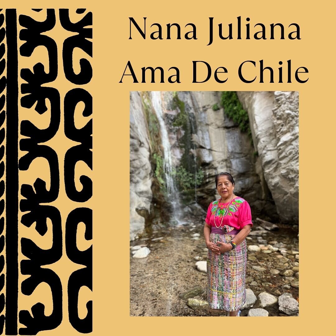 Padiux to Nana Juliana Ama de Chile! We are so grateful to have had her presence with us here in California. Nana Juliana Ama de Chile is a descendent of Feliciano Ama, who led the Nawat-Pipil, Mayan and other indigenous nations resistance to the gen