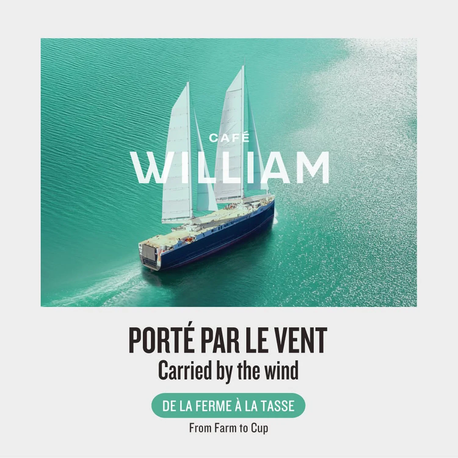 CAFÉ WILLIAM</br> Porté par le vent