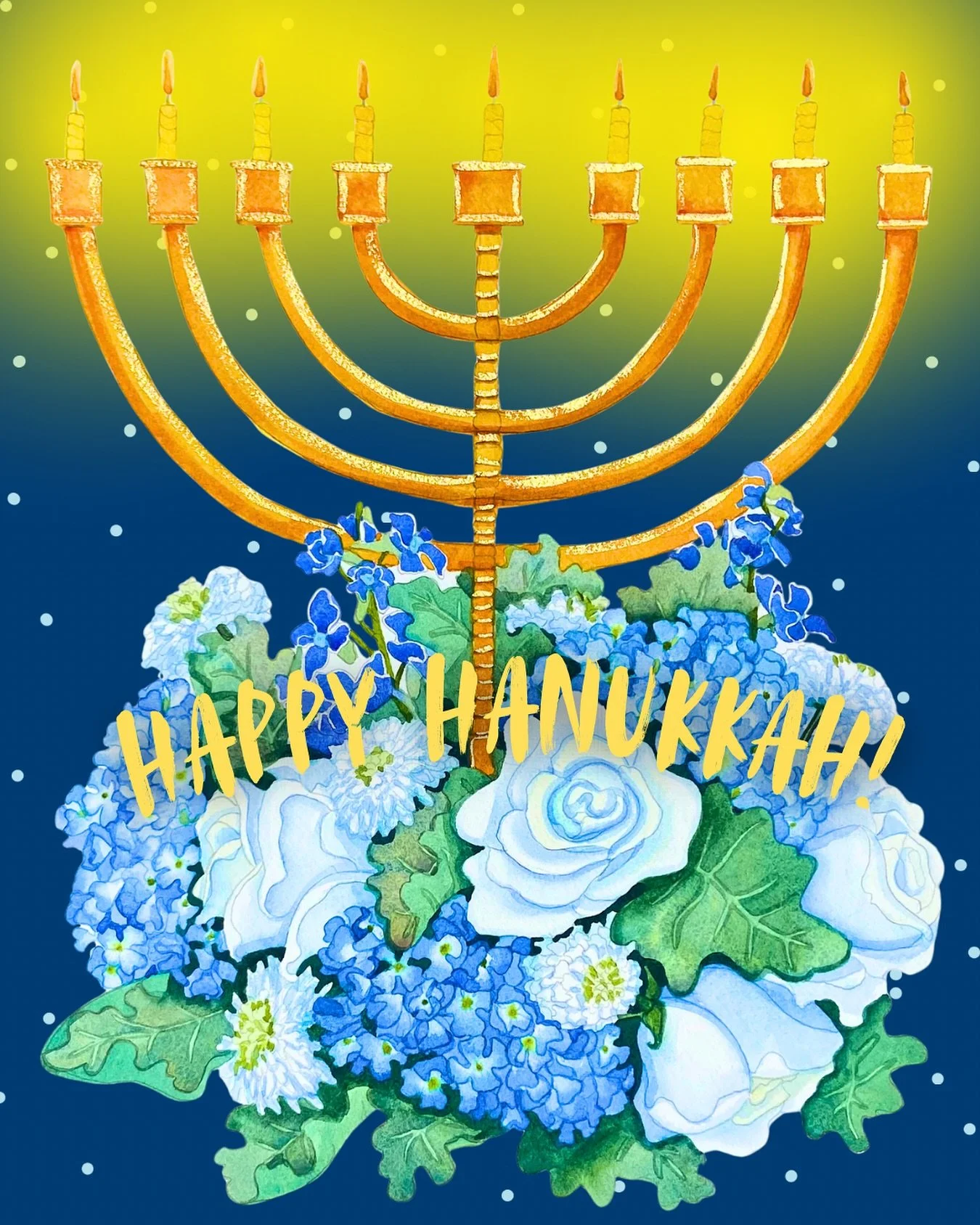 Happy First Night of Hanukkah ✨🕯️✨ I hope it is very merry and bright for you and yours 💙