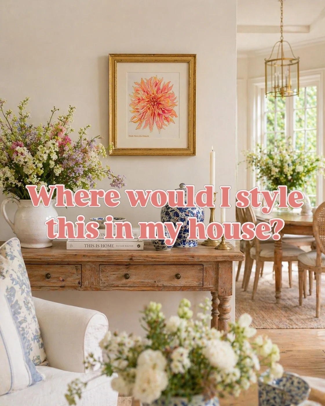 Where would I like to the see this painting most? Where would I place this to bring more positive energy into my daily routine? Comment below for any suggestions on styling!