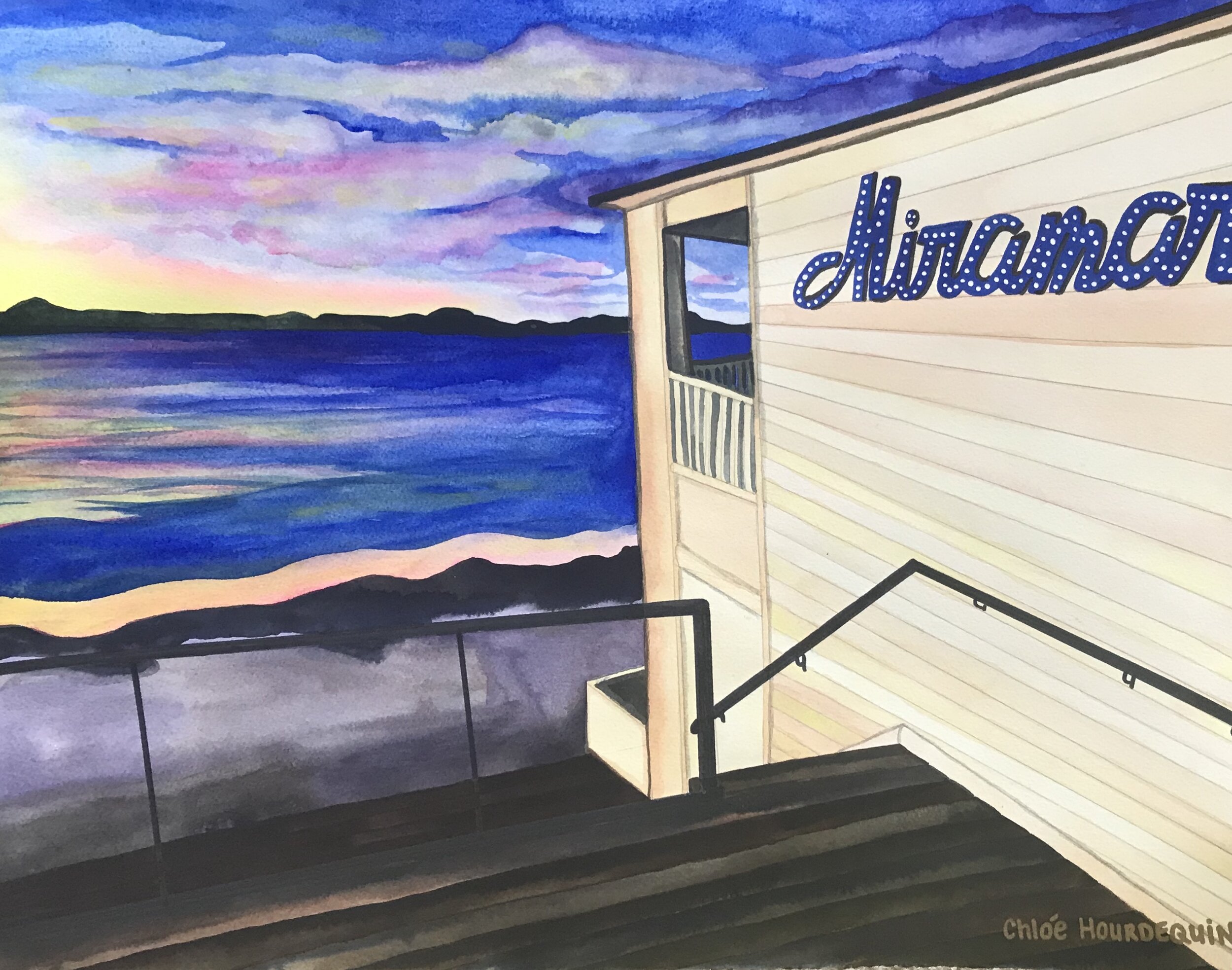 Miramar, 14"x20", Orignial Available