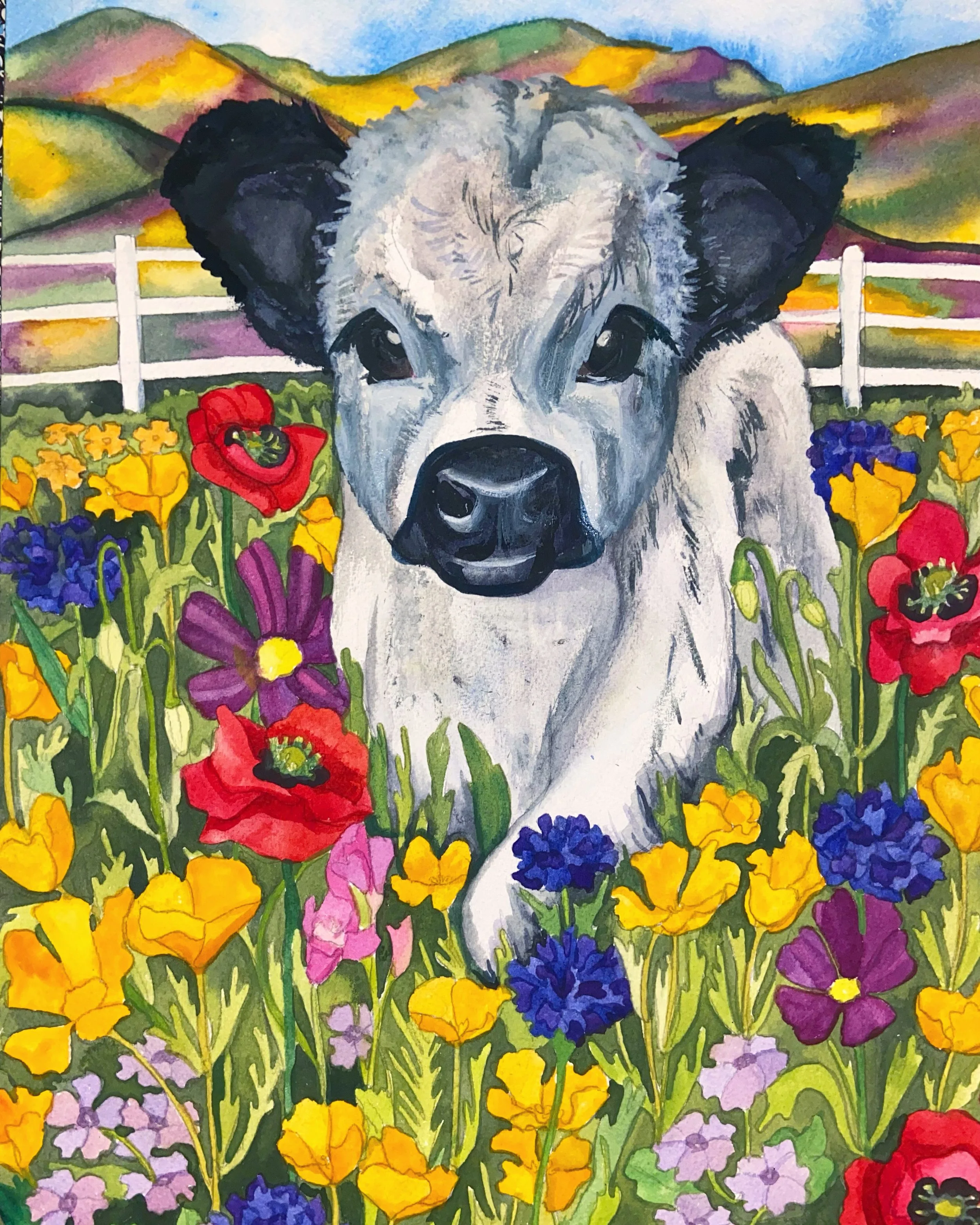 Fanciful, 11"x14"Original Watercolor Artwork, SOLD