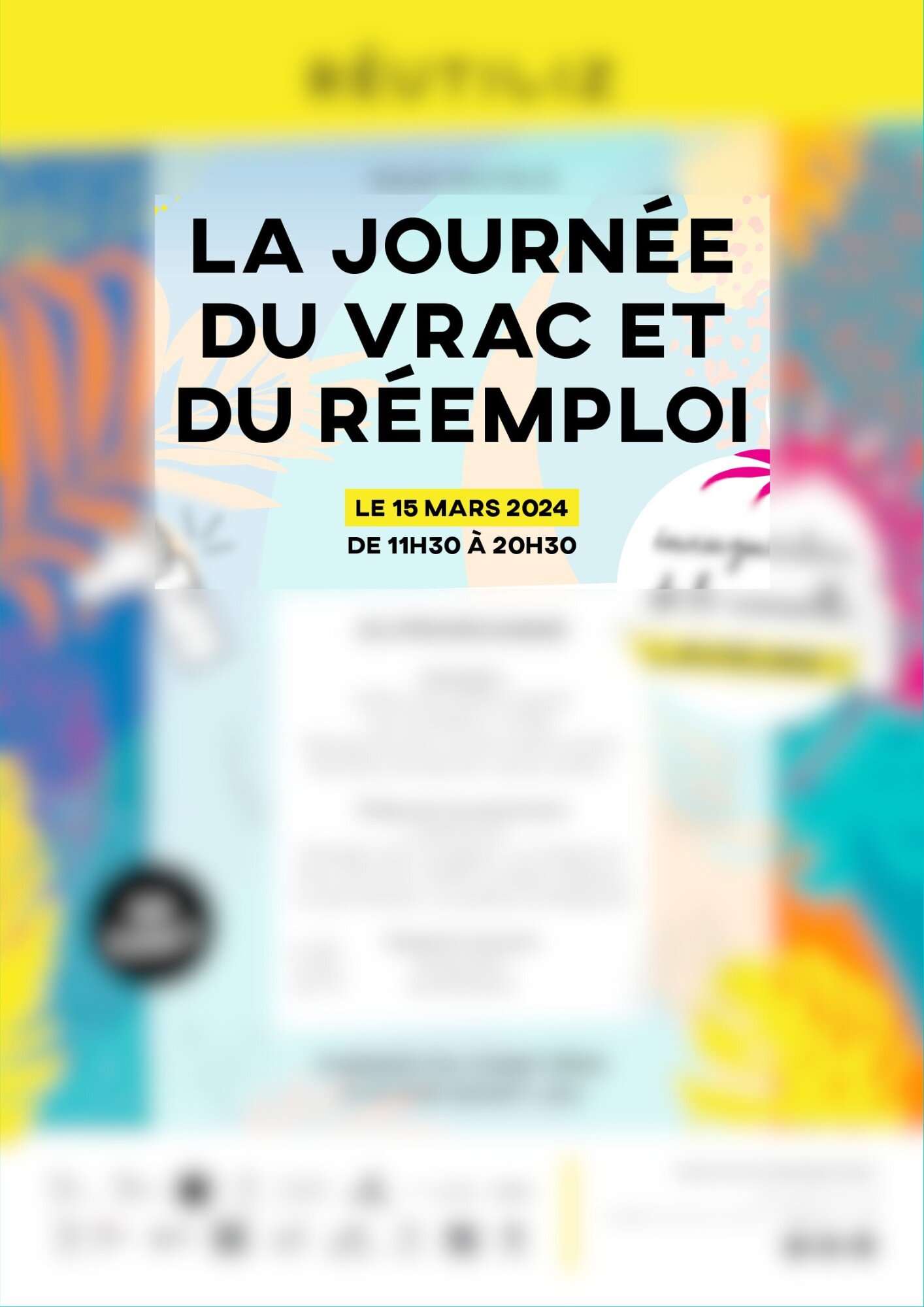 🌍 𝑱-30 : 𝒍𝒆 𝒄𝒐𝒎𝒑𝒕𝒆 𝒂̀ 𝒓𝒆𝒃𝒐𝒖𝒓𝒔 𝒄𝒐𝒎𝒎𝒆𝒏𝒄𝒆 !

🚀 Le grand &eacute;v&eacute;nement &eacute;coresponsable : le premier 𝐒𝐚𝐥𝐨𝐧 𝐕𝐫𝐚𝐜 𝐞𝐭 𝐑𝐞́𝐞𝐦𝐩𝐥𝐨𝐢 ! 

⏳ Dans quelques jours seulement, le rideau se l&egrave;vera sur 