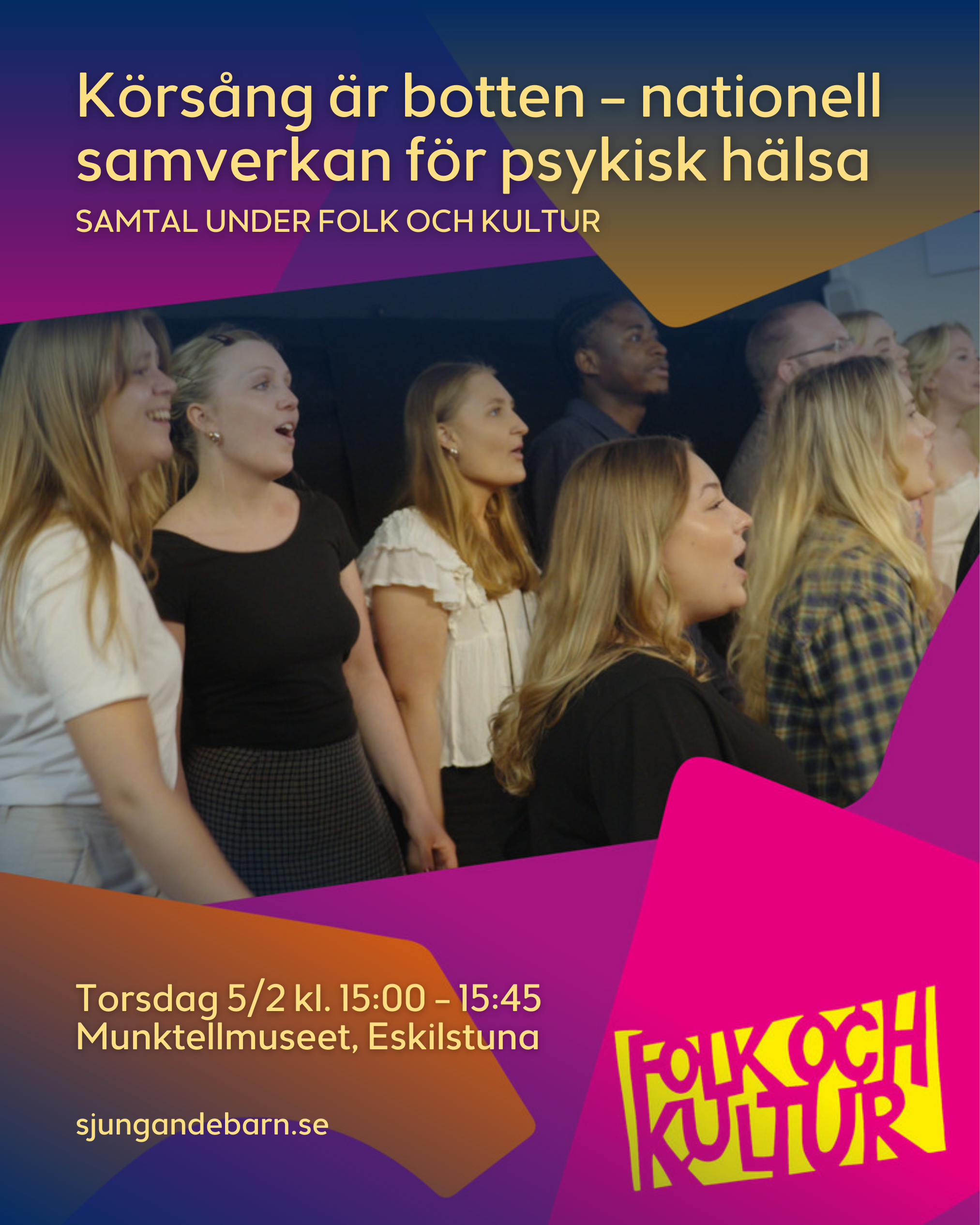 Körsång är botten – nationell samverkan för psykisk hälsa