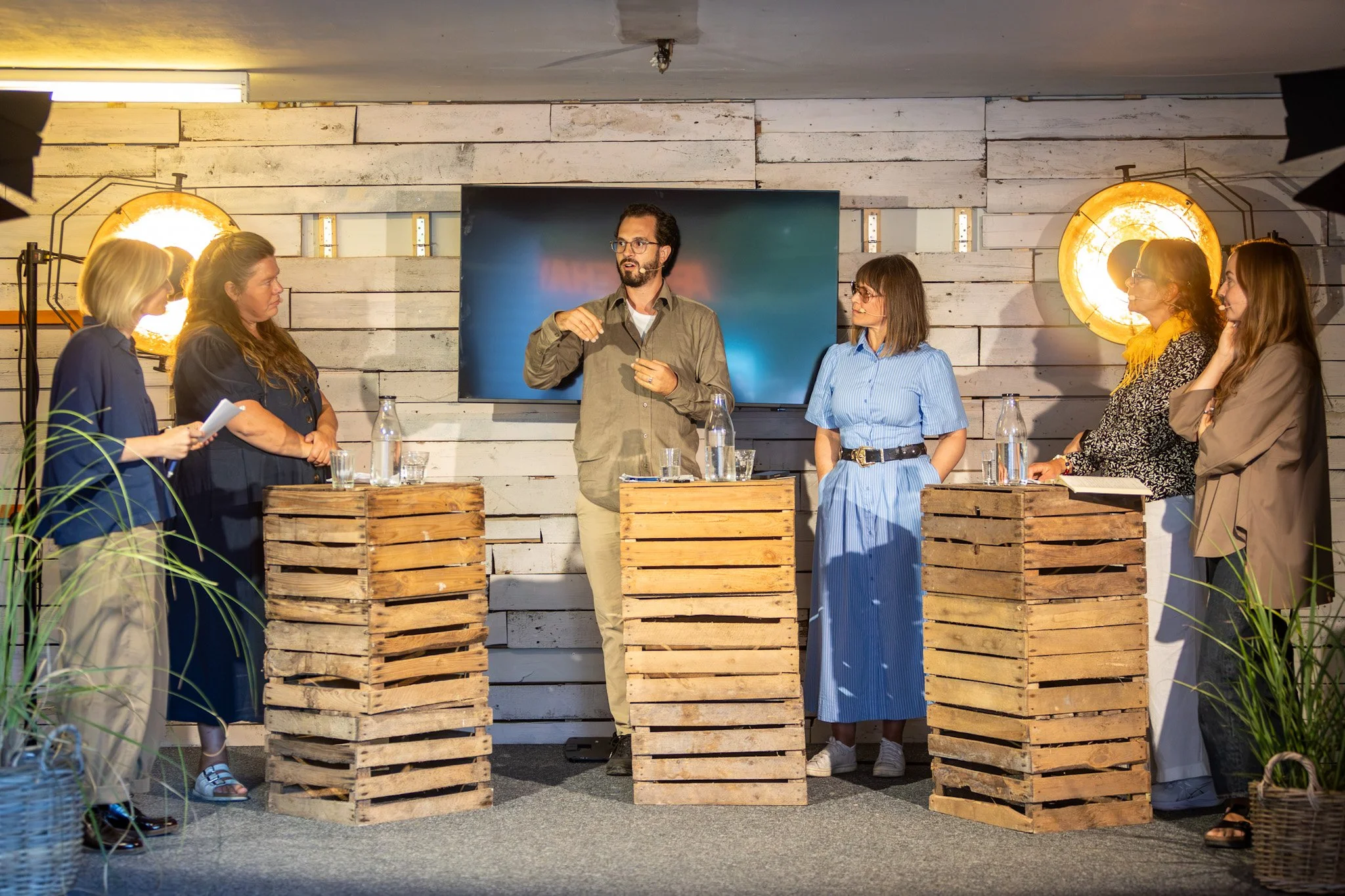 Panelsamtal under Kulturmöte i Mors