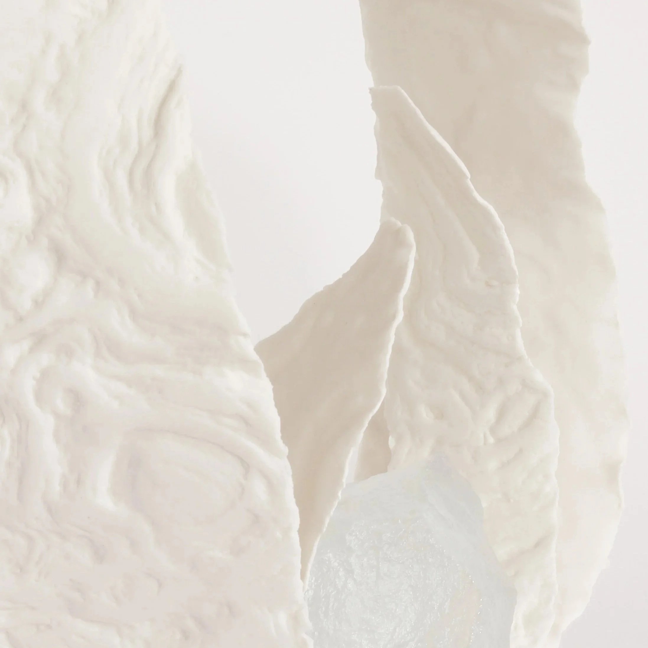 Robyn Campbell - light touch - porcelain - cast glass - sculpture